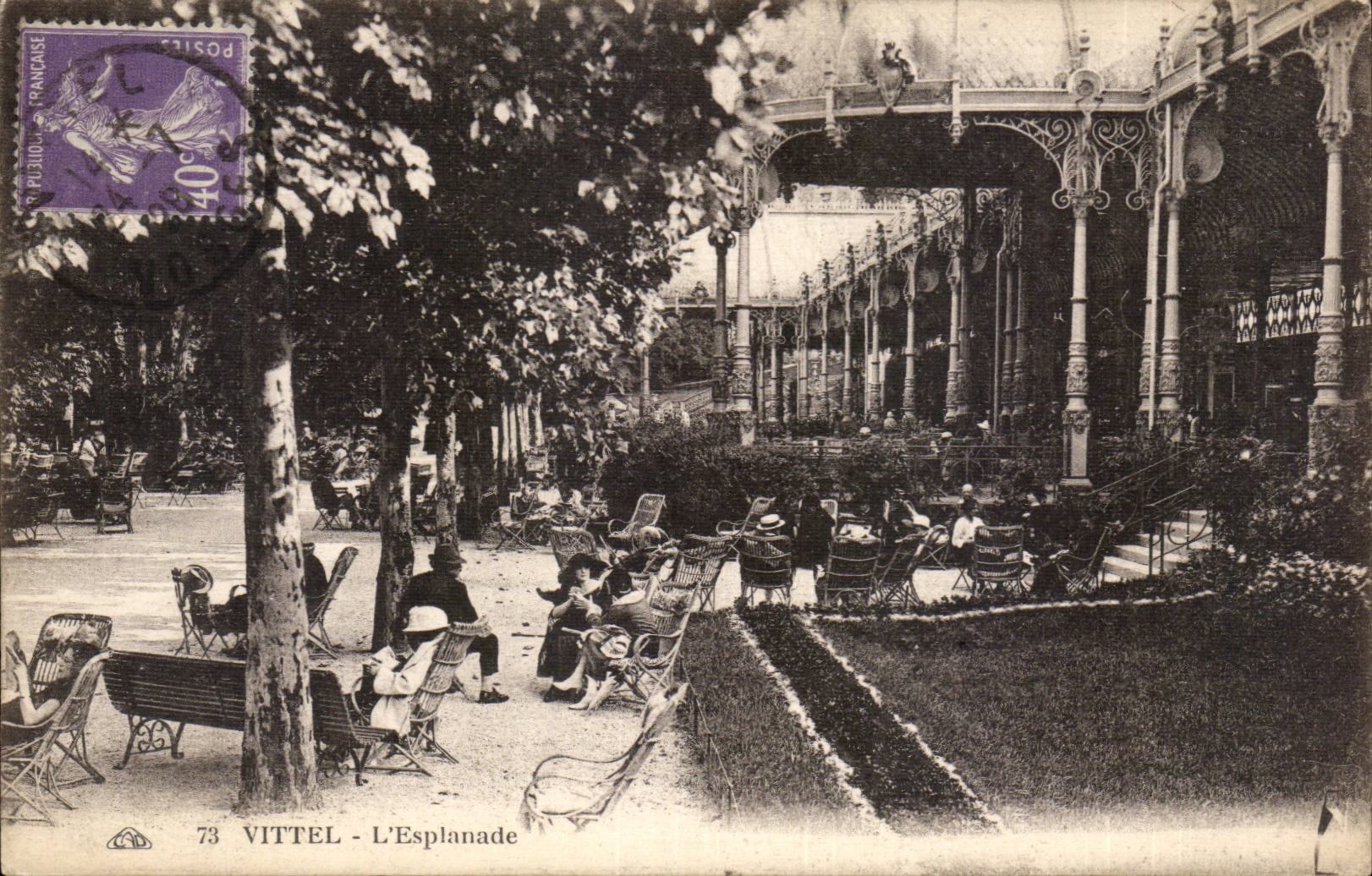 CPA Vittel the esplanade