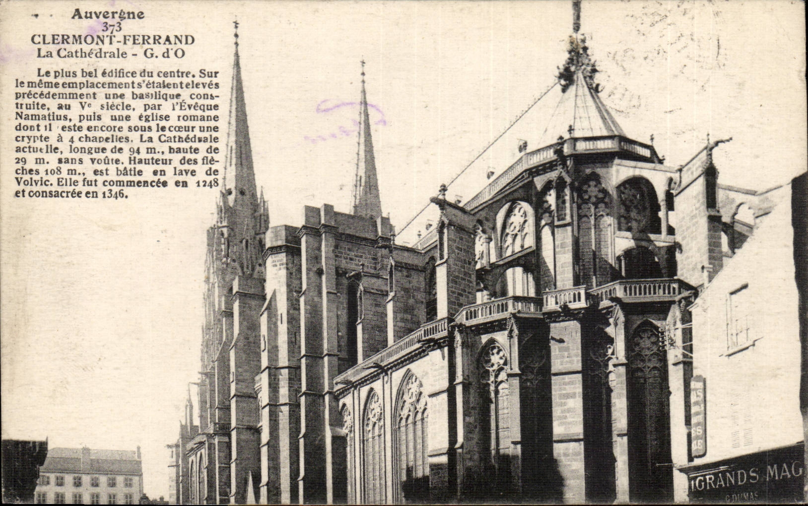 CPA Auvergne Clermont-ferrand die Kathedrale