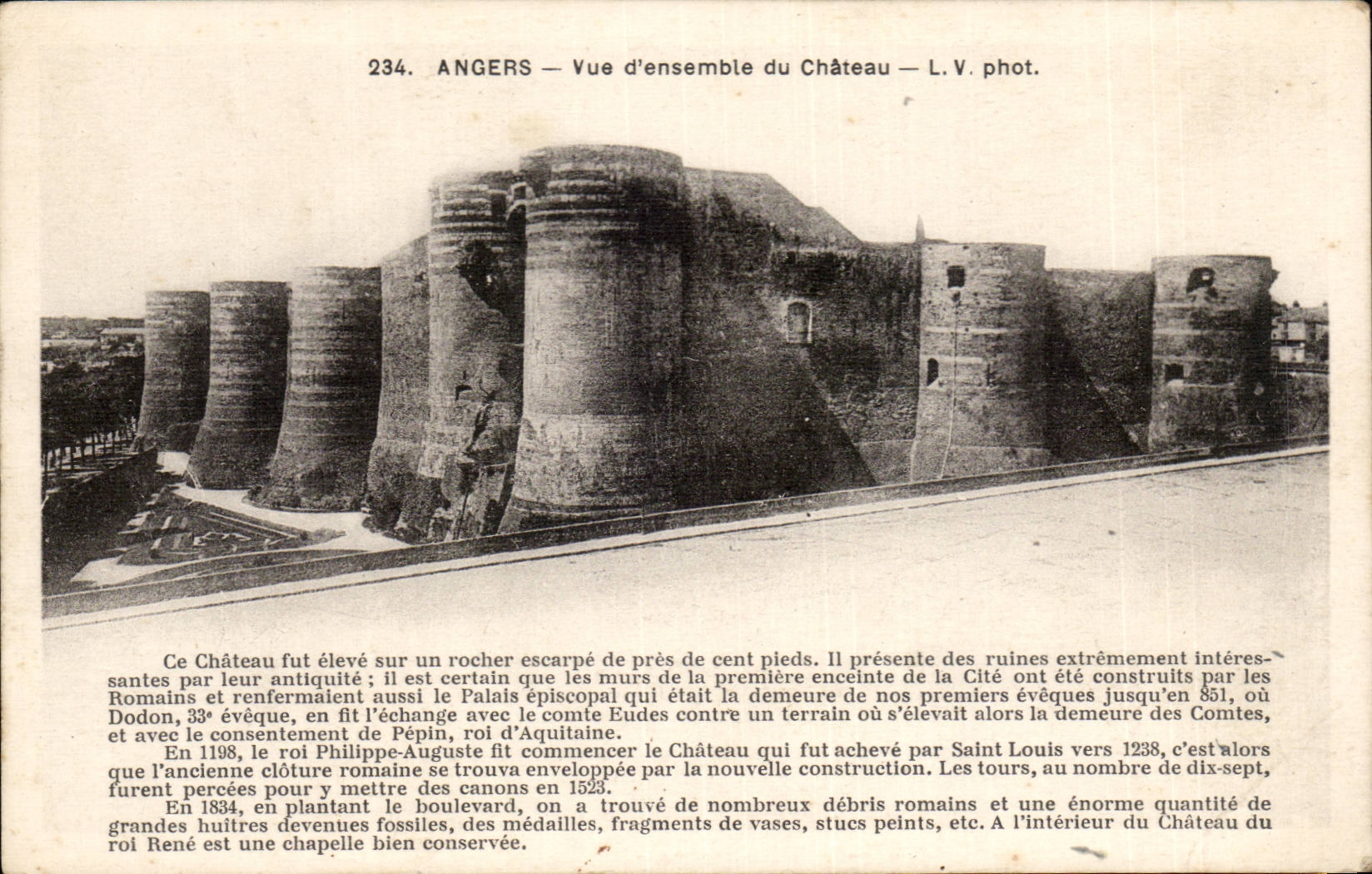 CPA Angers Overall picture of the castle