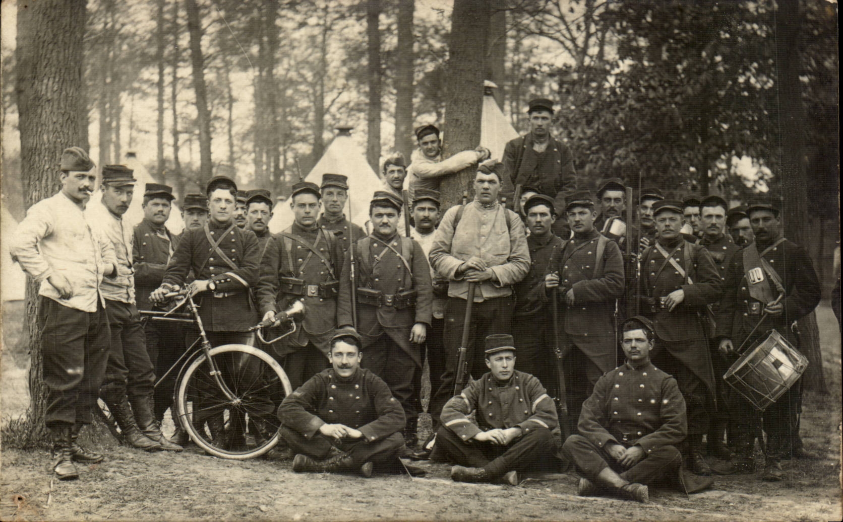 Real photo Militaria Regiment Bicycle