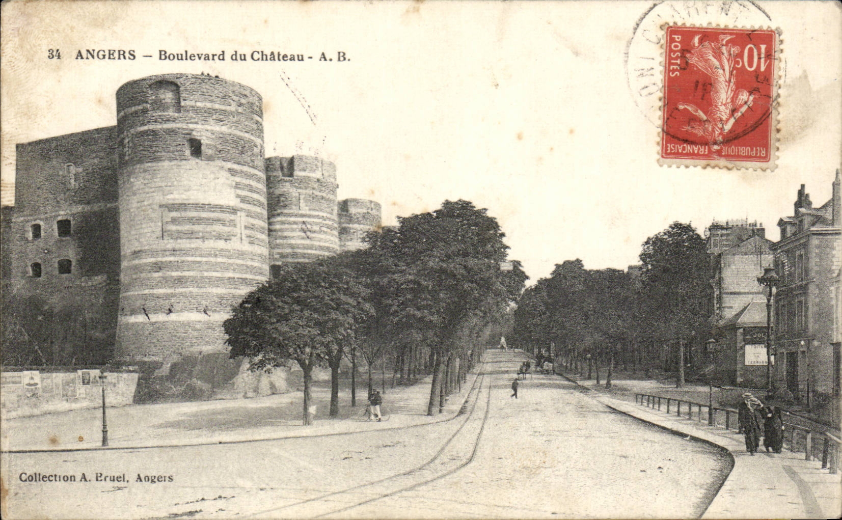 Angers CPA Boulevard of the castle