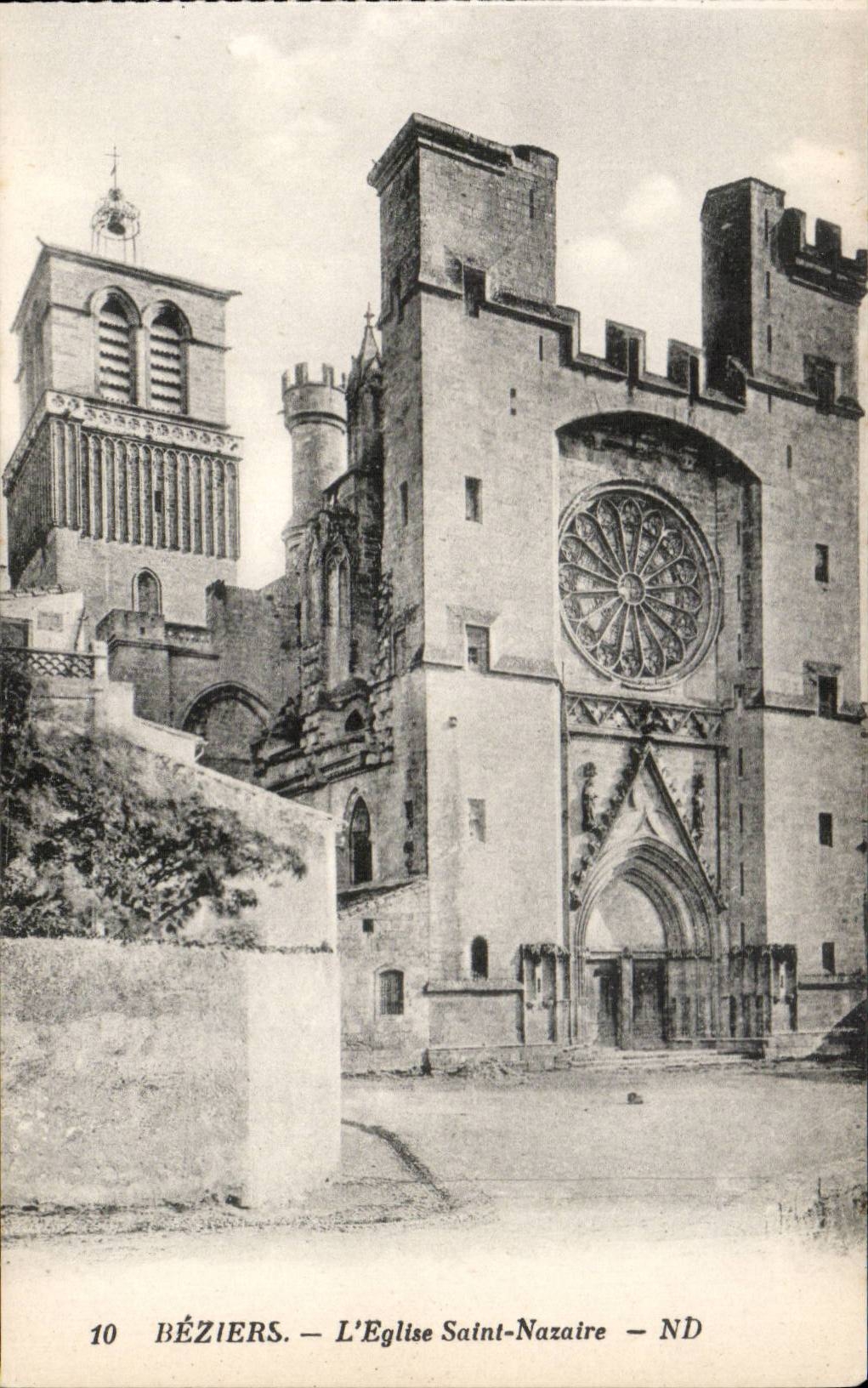 CPA Beziers the church Saint Nazaire