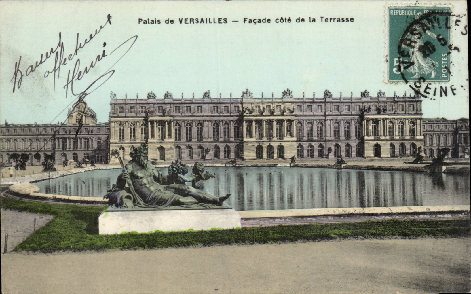 CPA Palais of Versailles Facade dimensions terrace