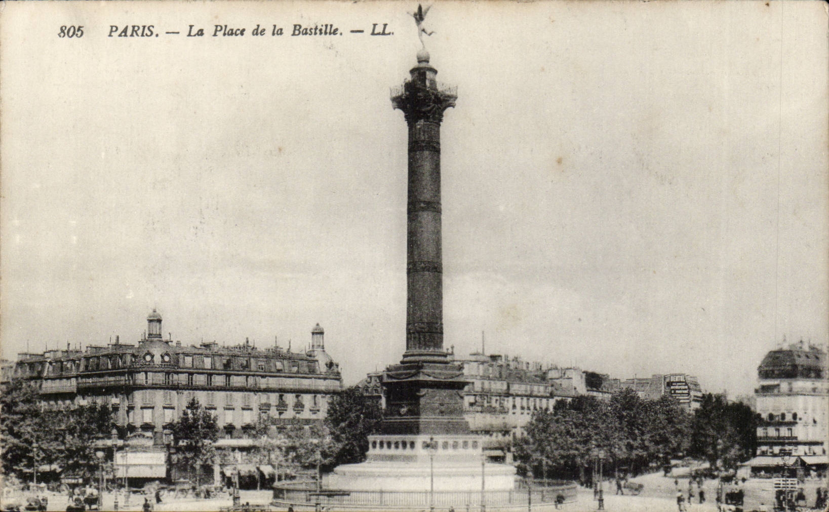 CPA Paris the place of the Bastille