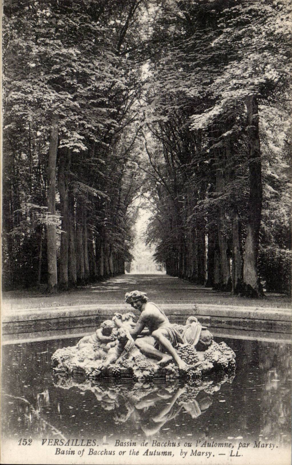 CPA Park of Versailles Basin of Bacchus or the autumn by Marsy
