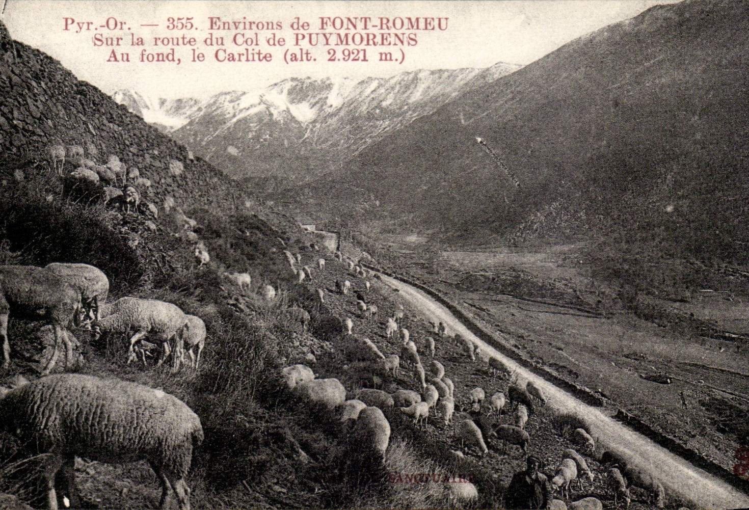 CPA Environs of Make Romeu On the road of the collar of Puymorens