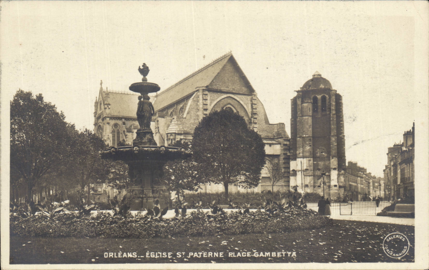 CPA Orleans Eglise St Benevolent places gambetta