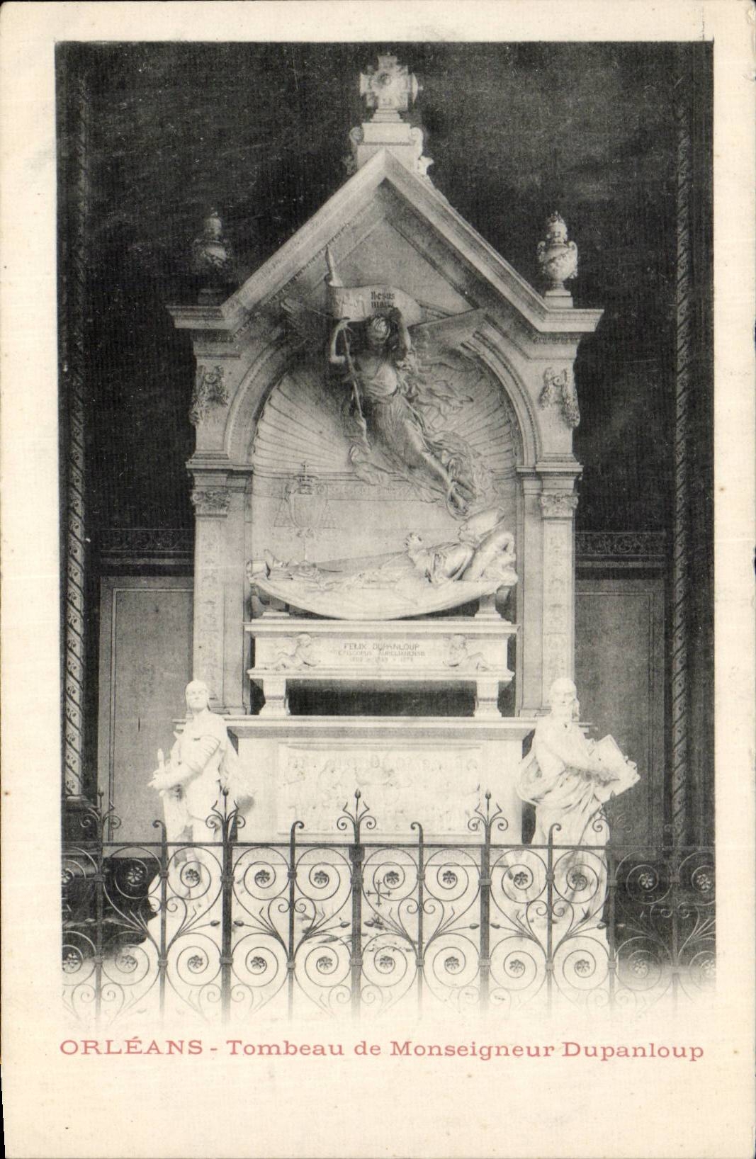 CPA Orleans Tomb of Monseigneur Dupanloup