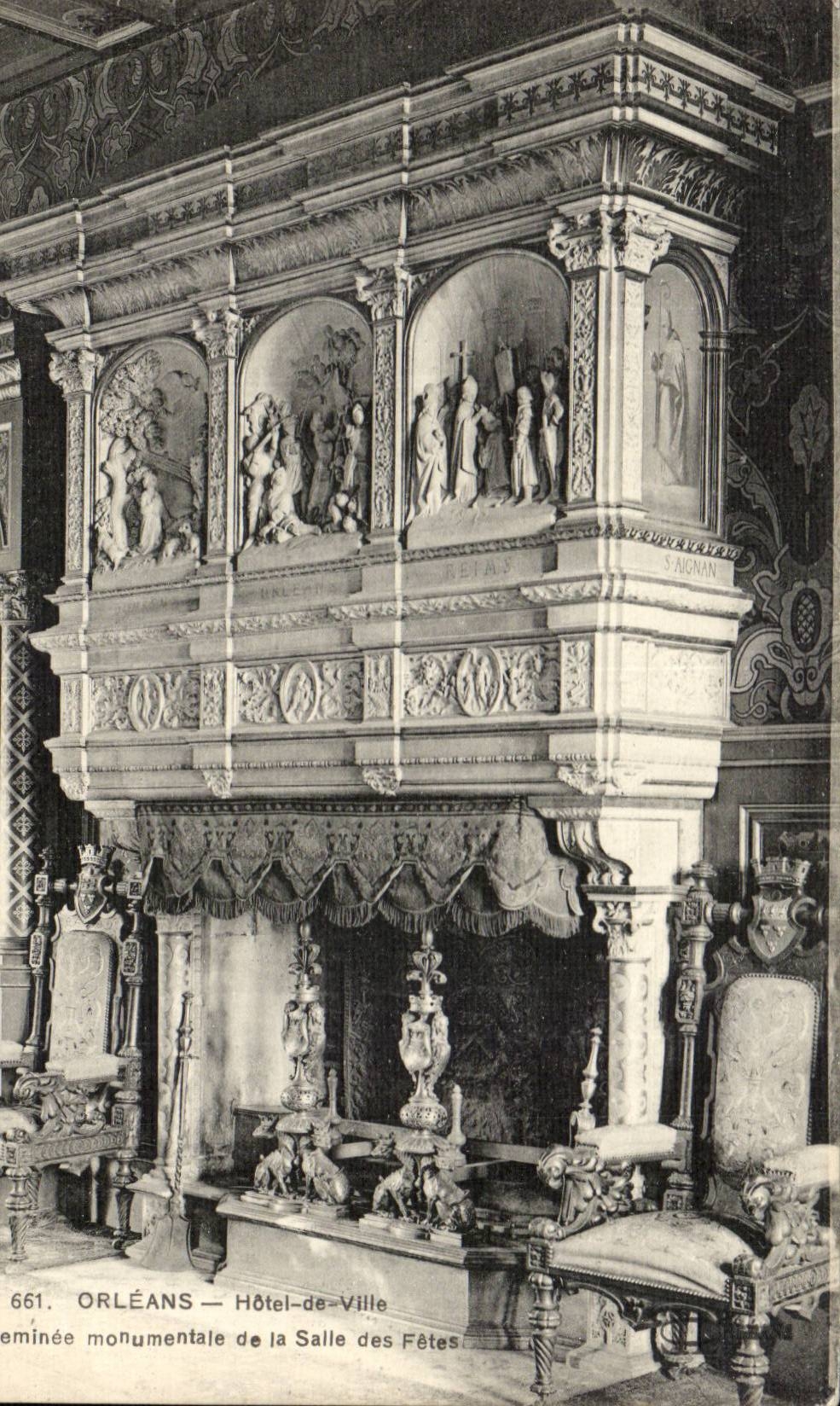 CPA Orleans Town hall monumental Chimney of the village hall