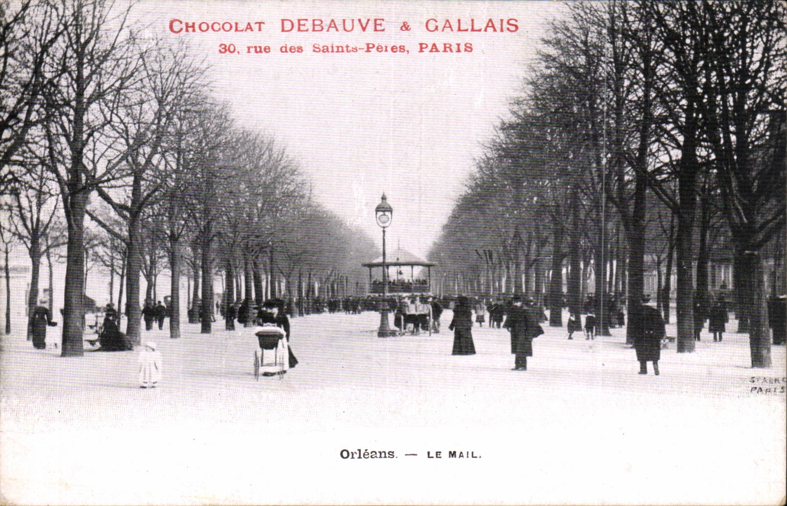CPA Orleans the email publicity Debauve Chocolate and Gallais Rue of the Saints Fathers has Paris
