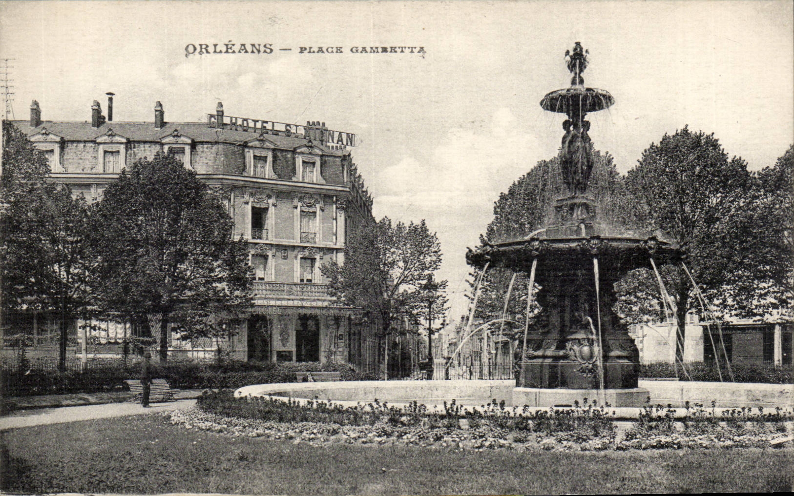 CPA Orleans Places Gambetta Hotel St Aignan