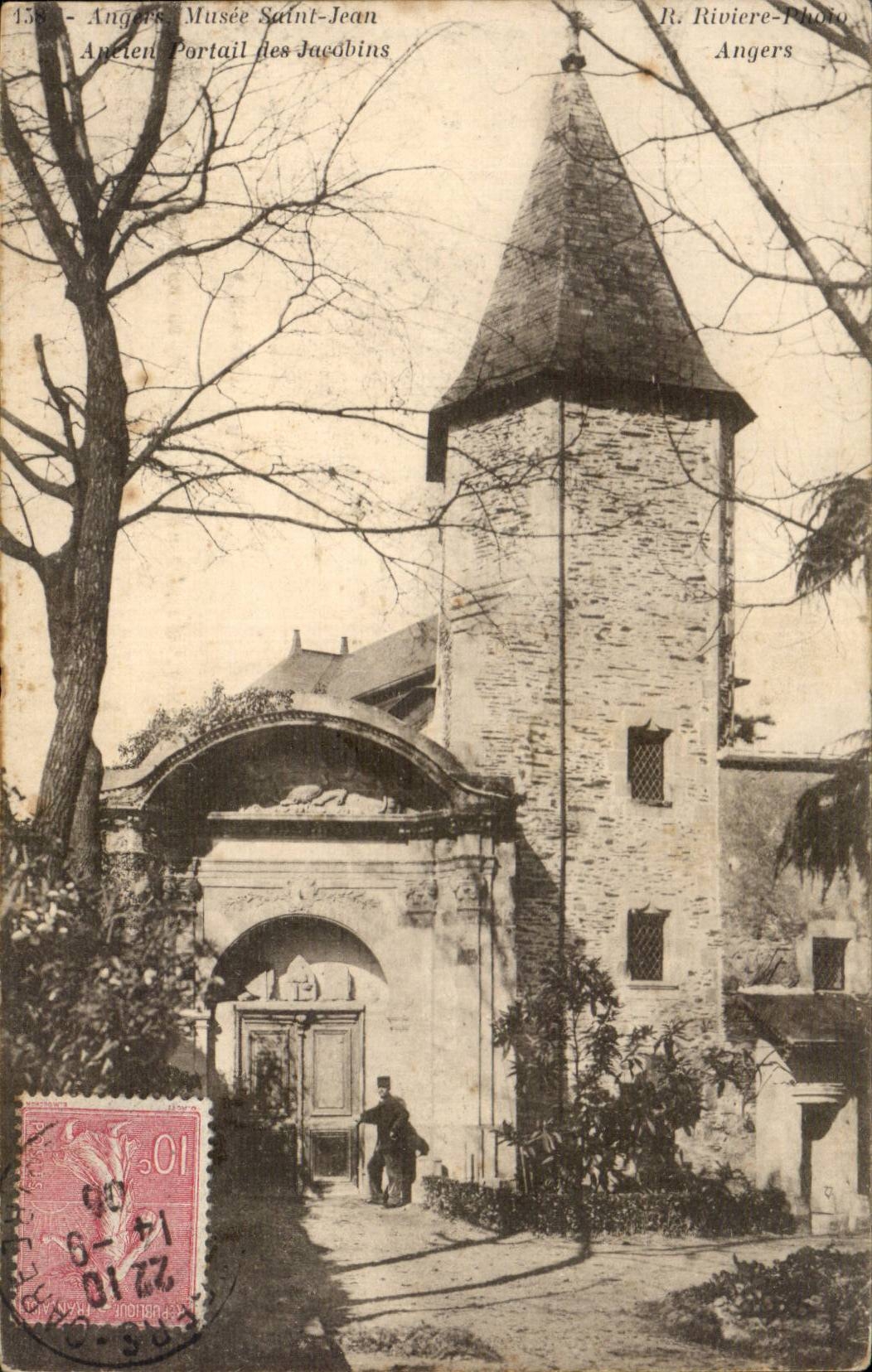 Angers CPA Museum Saint Jean Old gate of the Jacobins