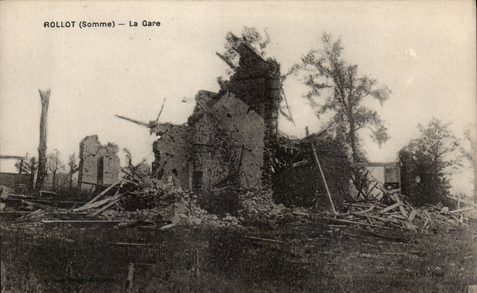 CPA Rollot Train station