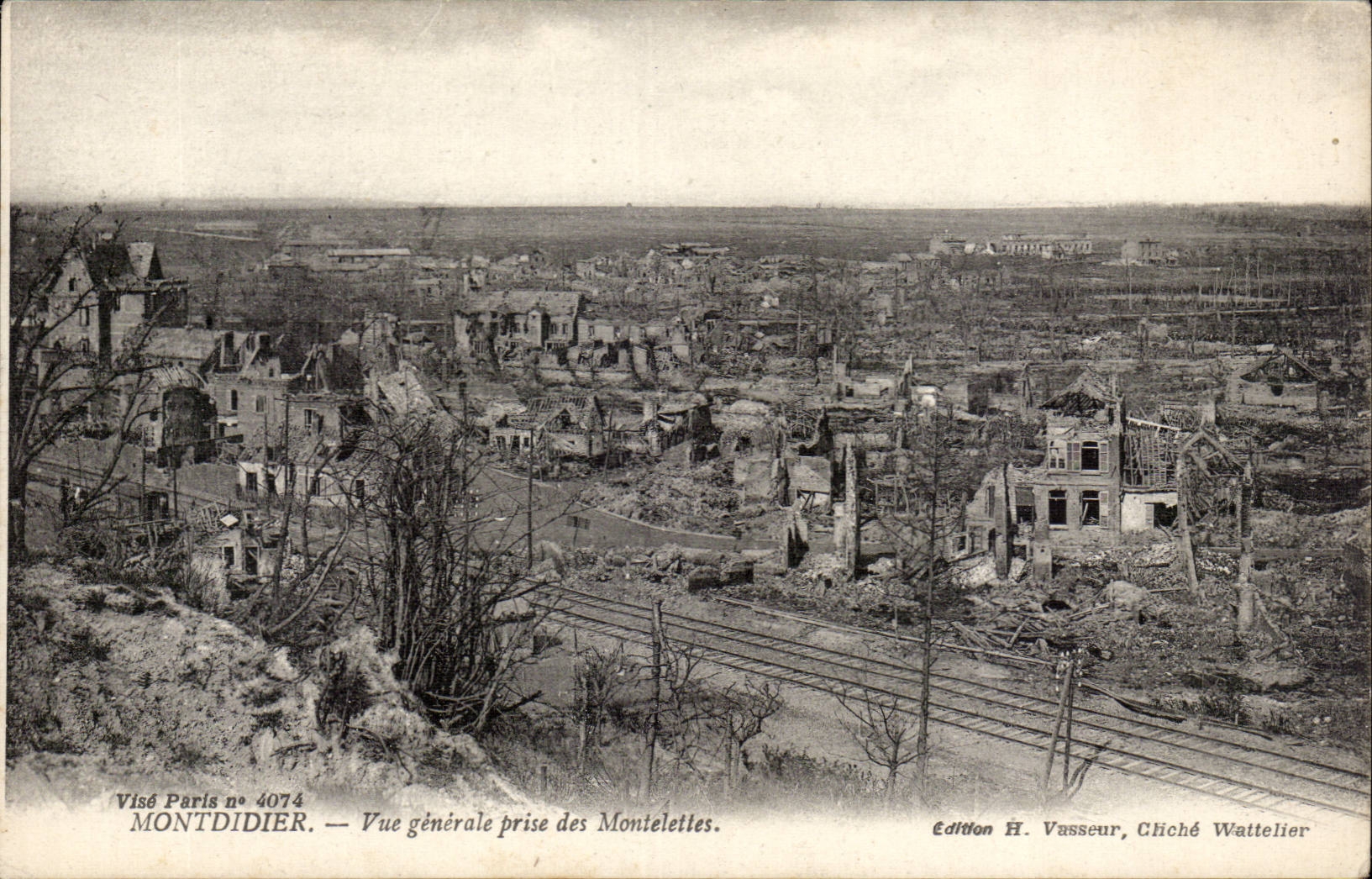 CPA Montdidier View taken of Montelettes