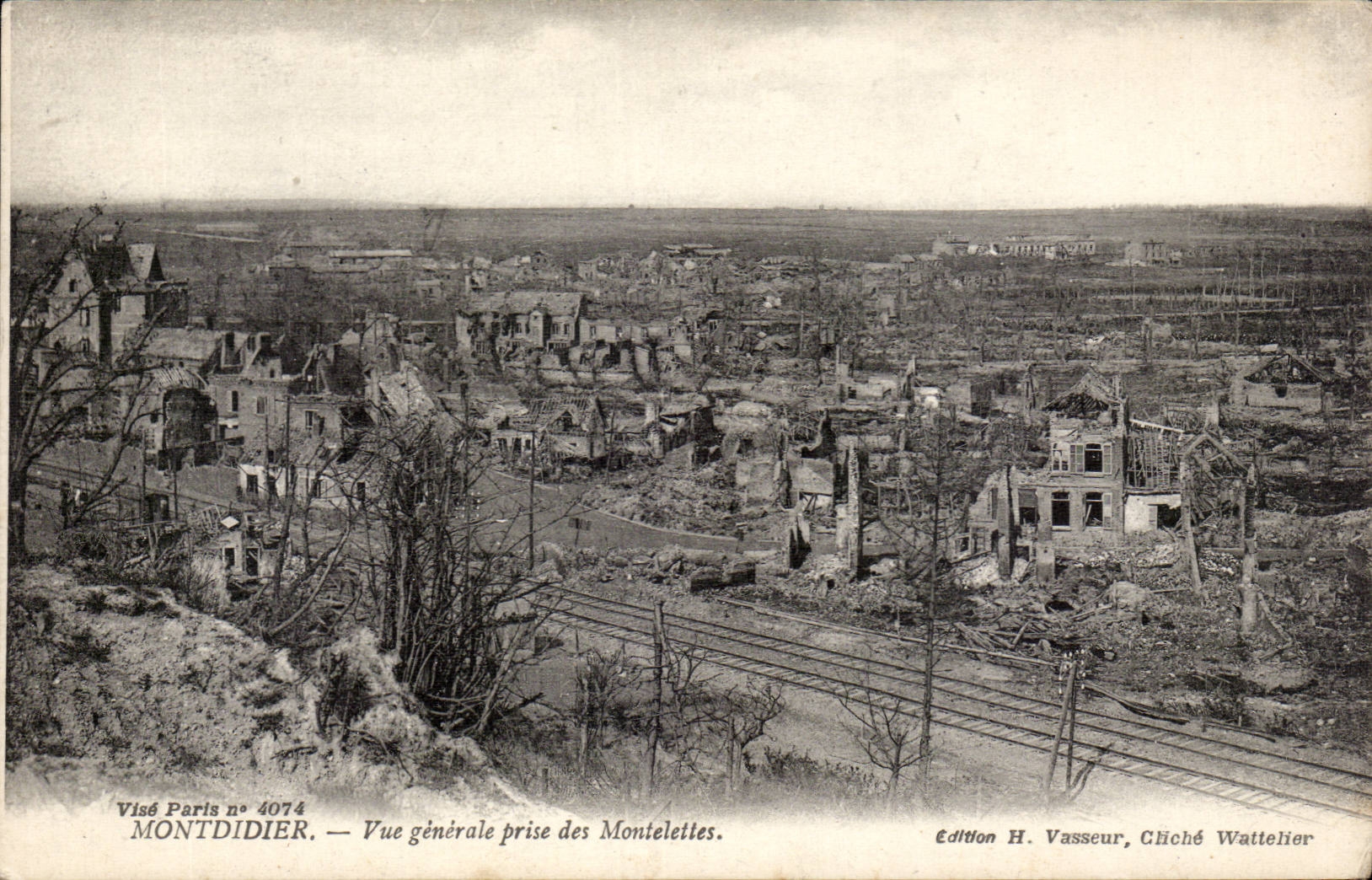 CPA Montdidier View taken of Montelettes