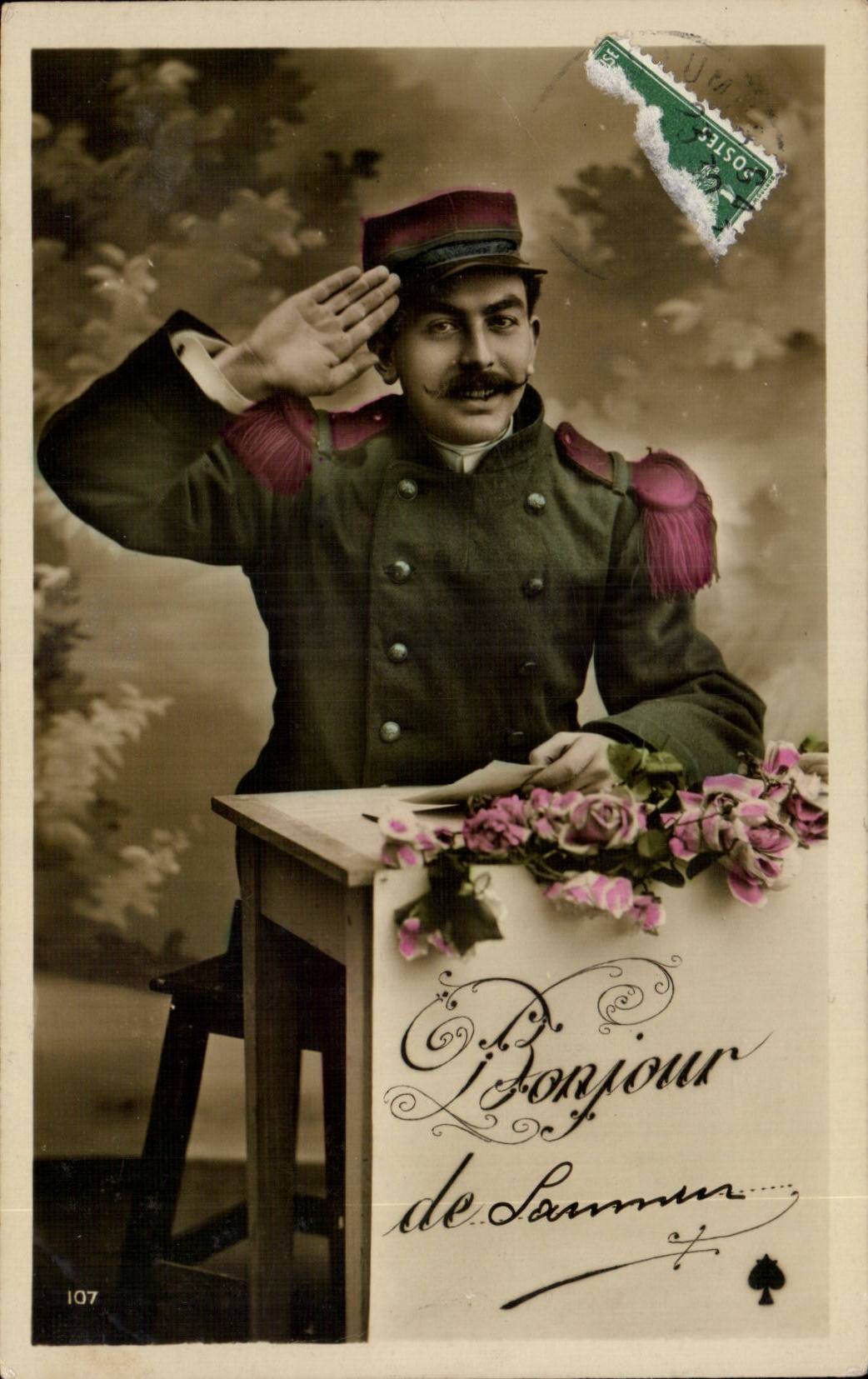 CPA Militaria Hello of Saumur