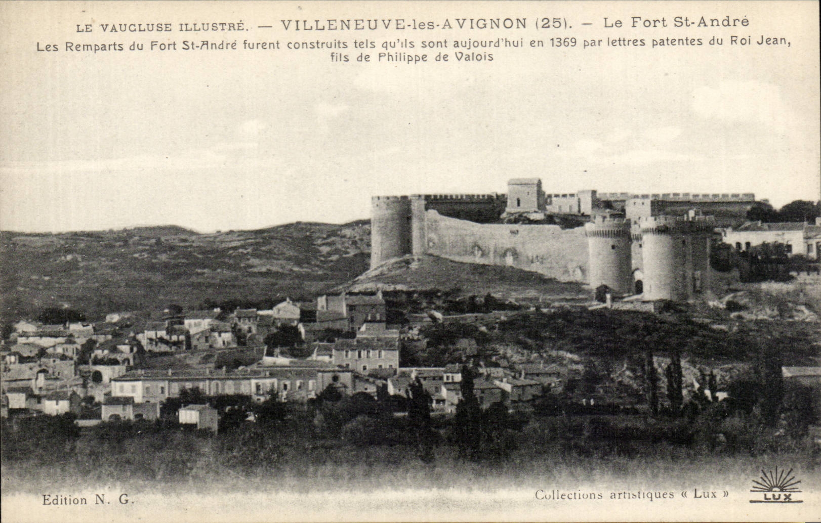 CPA Villeneuve Avignon the fort Saint Andre