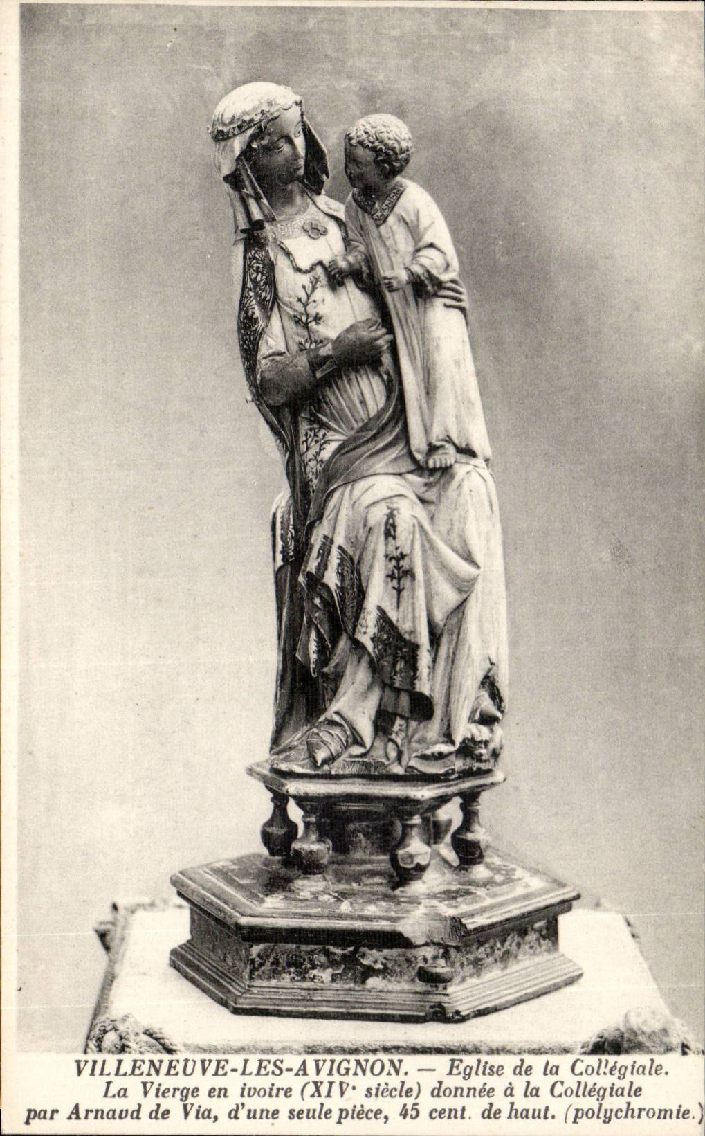 Villeneuve Avignon CPA Church of the collegial Virgin