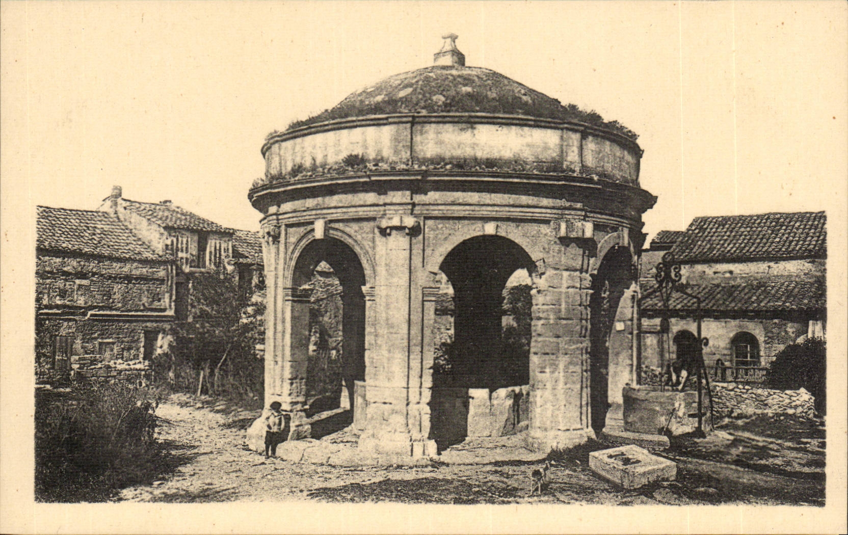 Villeneuve chartreuse Avignon CPA Old of the Valley of Blessing Well Fountain Saint Jean