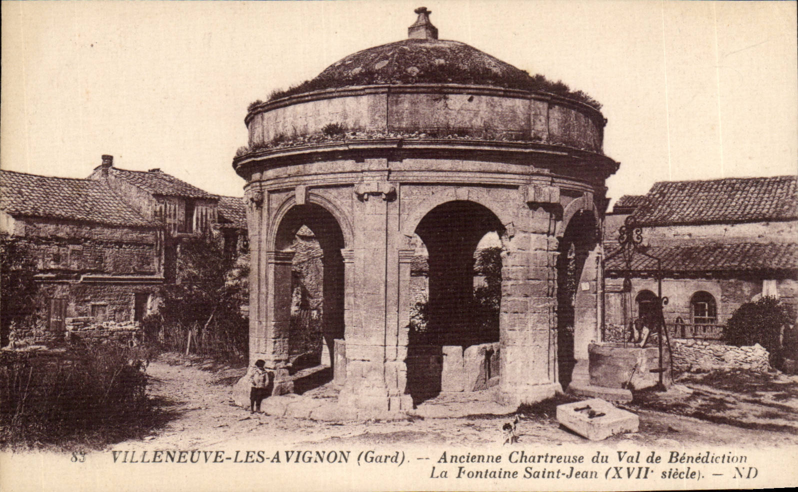 Villeneuve chartreuse Avignon CPA Old of the valley of Blessing the fountain Saint Jean