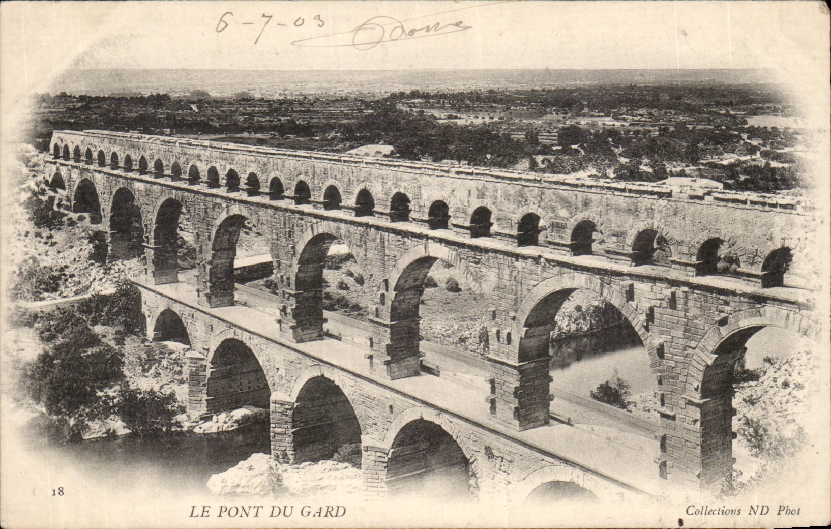 CPA the bridge of Gard