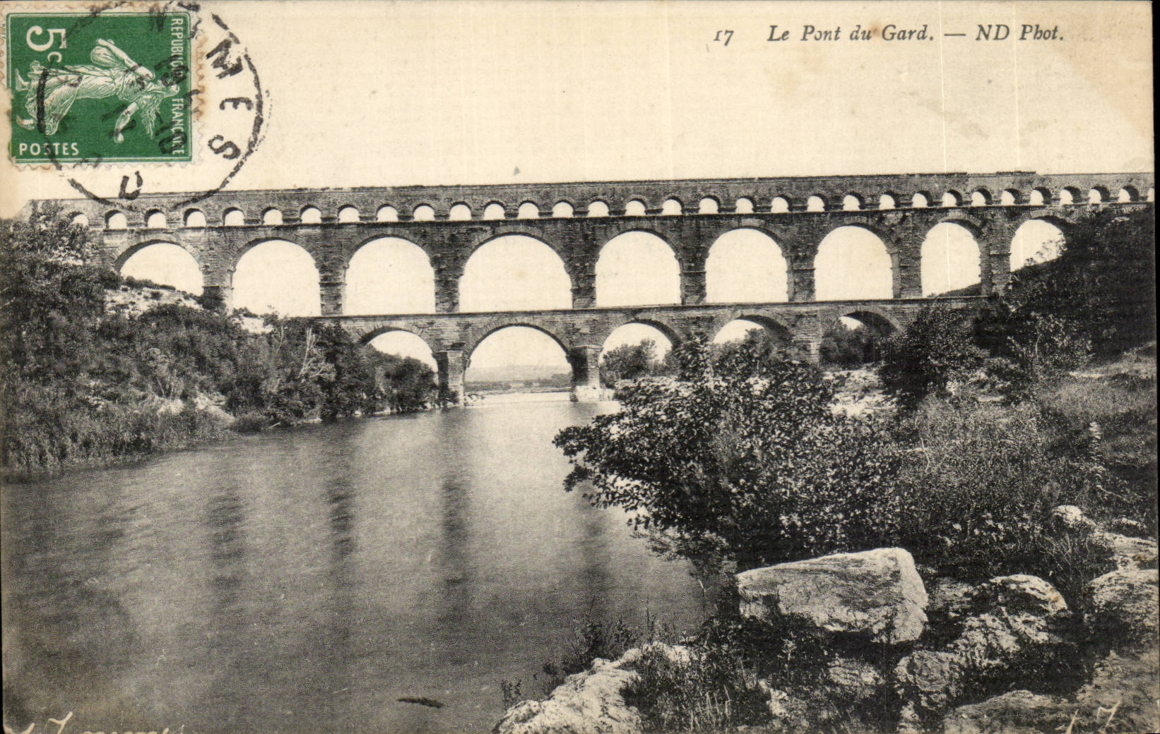 CPA the bridge of Gard