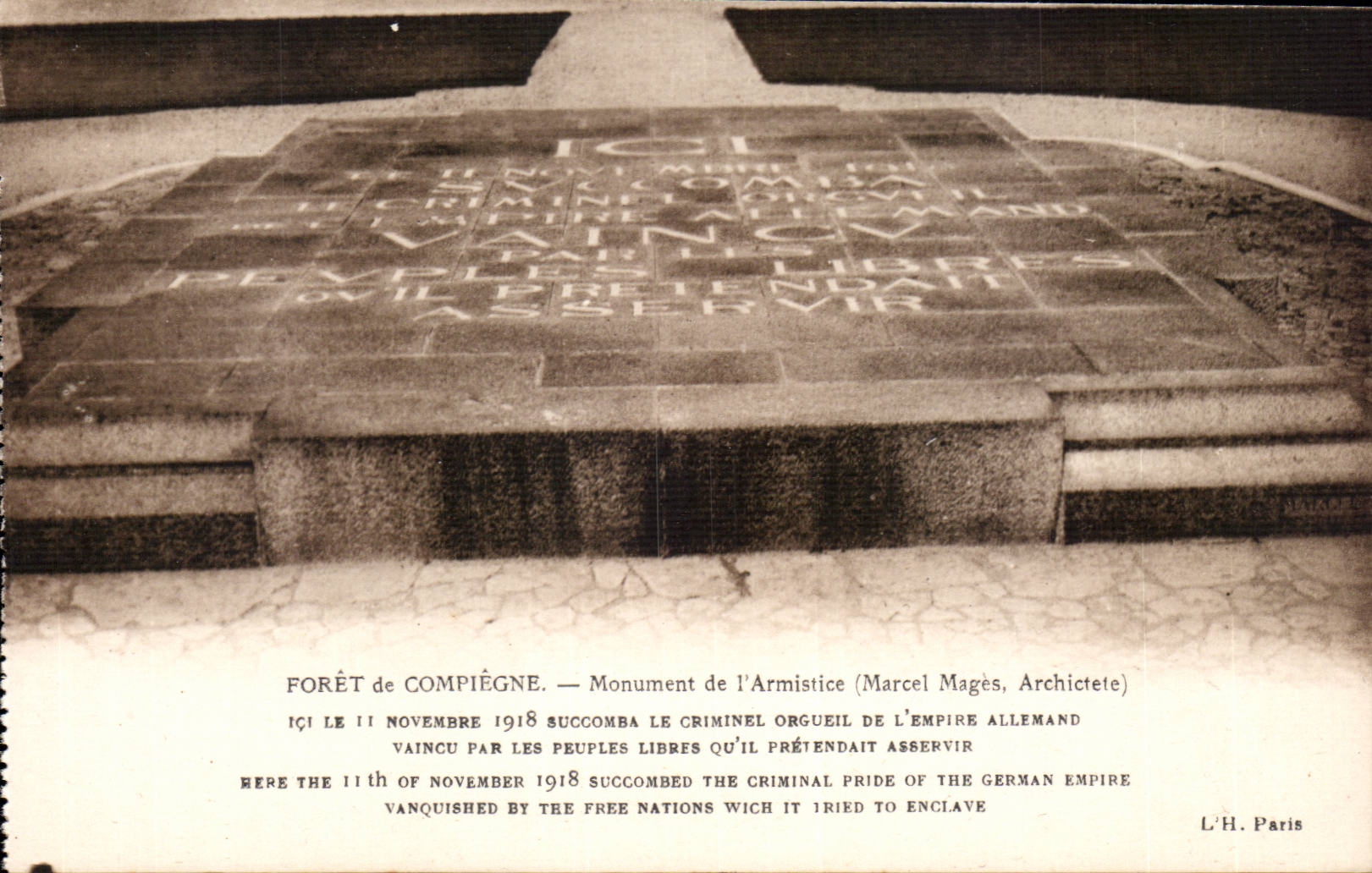 CPA Bohrgerat des Compiegne Denkmales des Waffenstillstands (Marcel-Weisen)