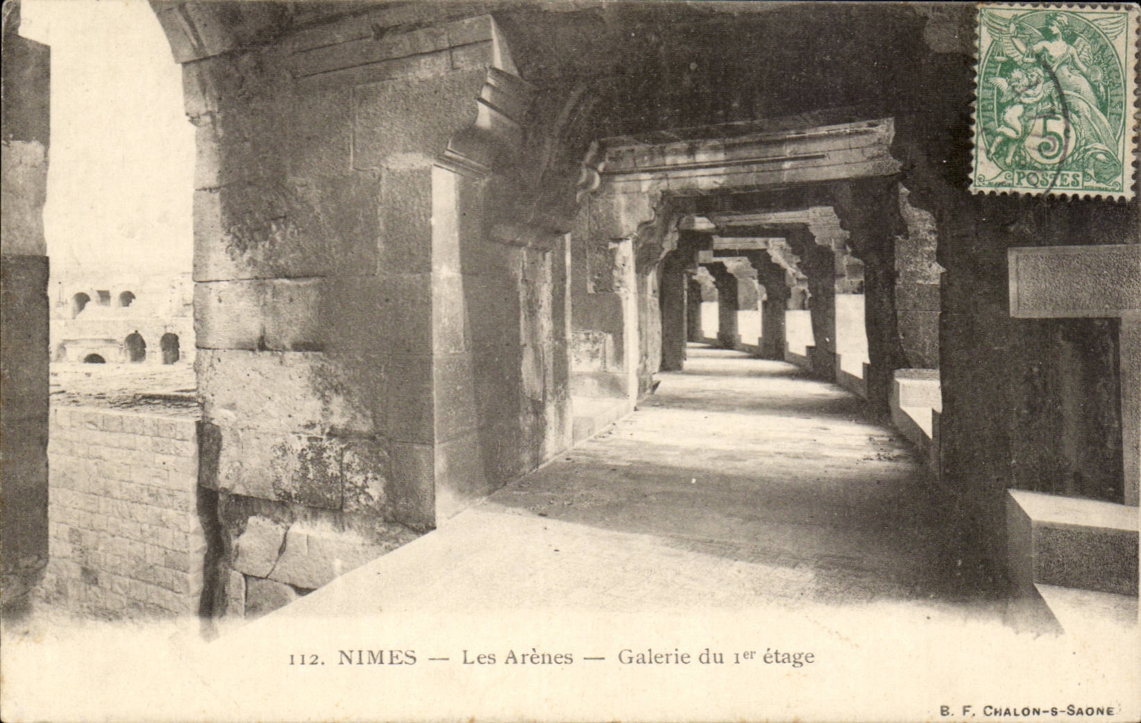 Nimes CPA die Arena Galerie des 1 Stadiums