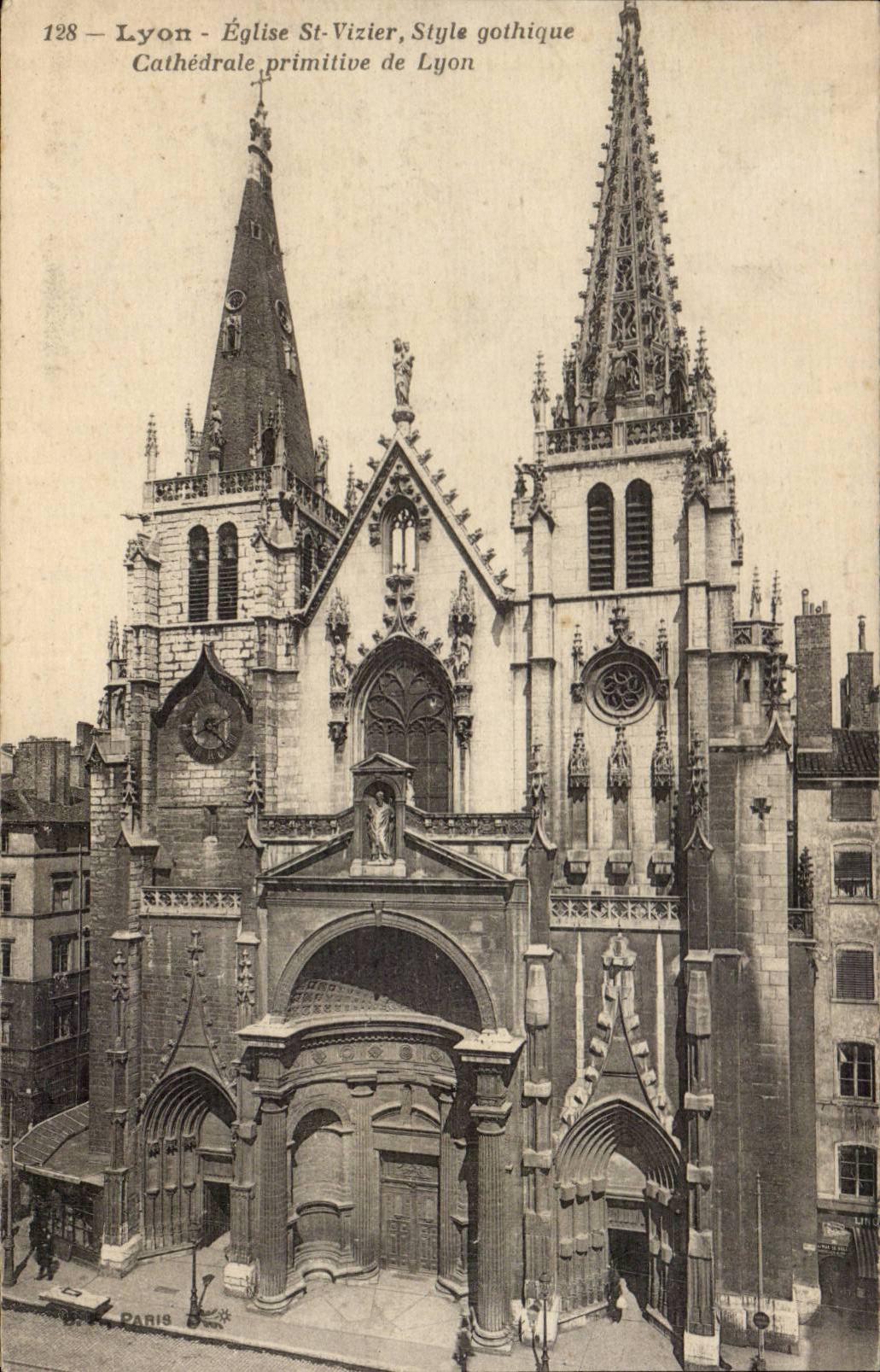 CPA Lyon Church St Gothic Vizier Style primitive Cathedral of Lyon
