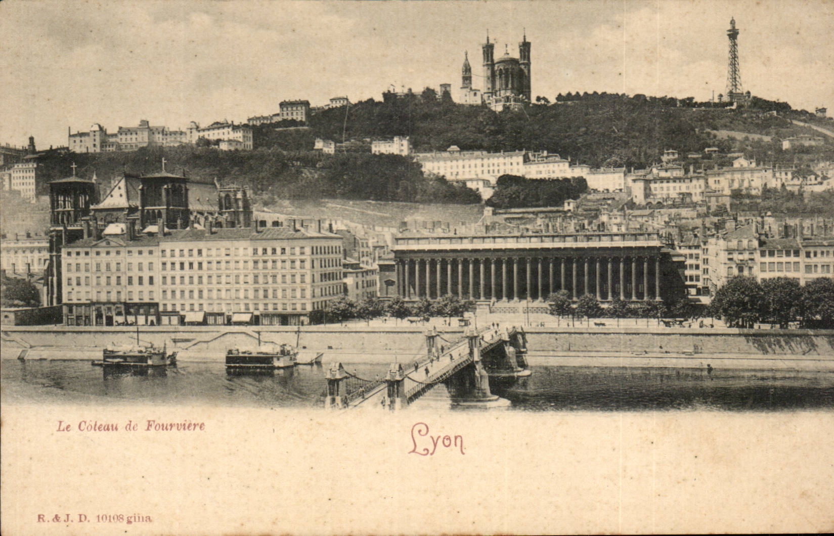 CPA Lyon the slope of Fourviere