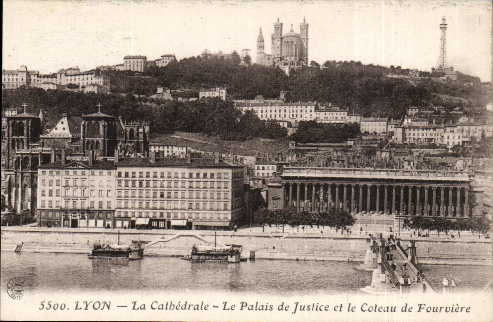 Lyon CPA the cathedral law courts and the slope of Foruviere