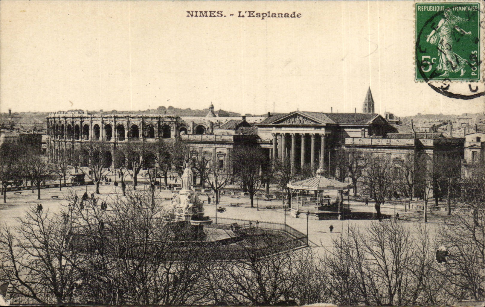 CPA Nimes der Esplanade