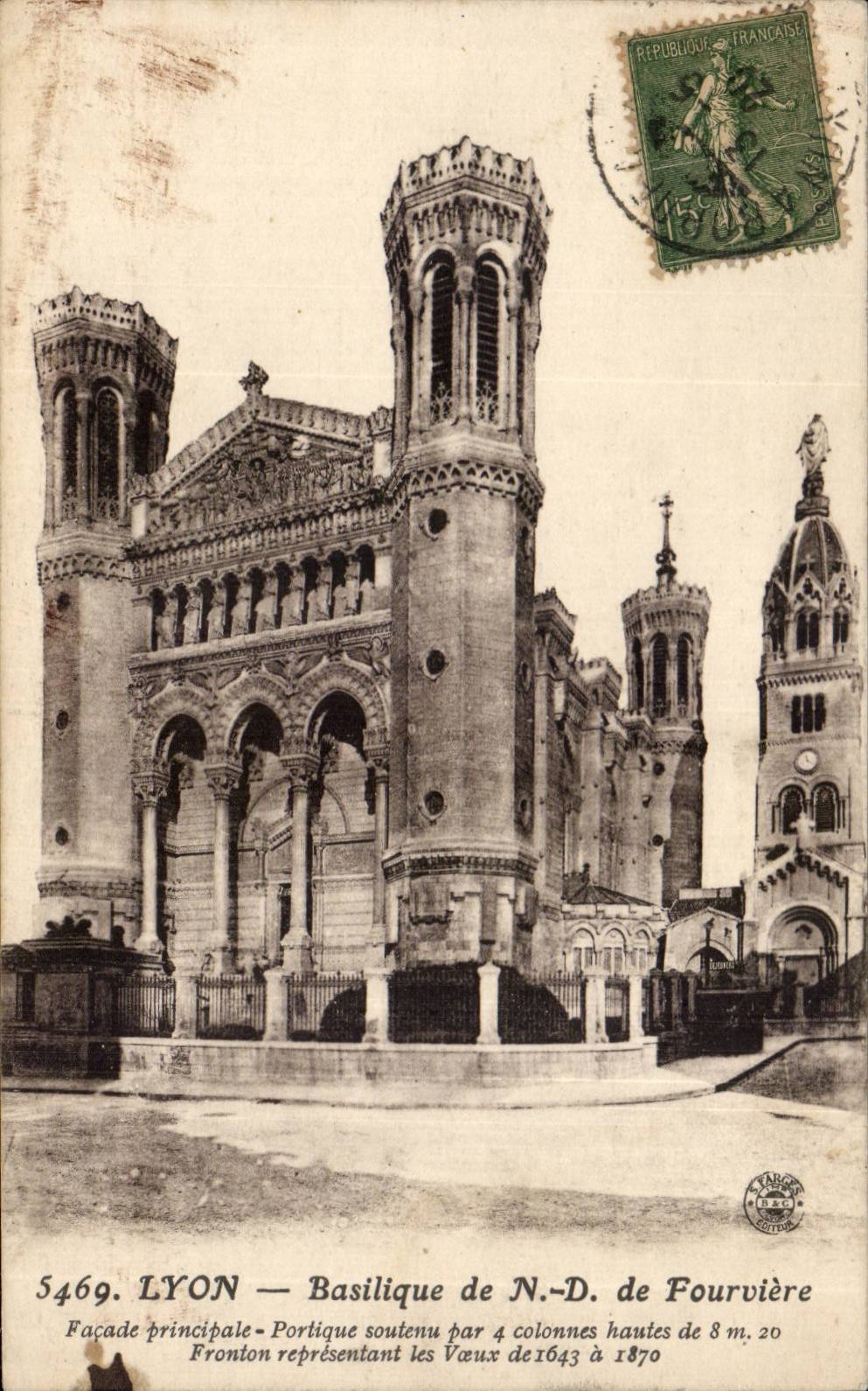 CPA Lyon Basilica of ND of Fourviere
