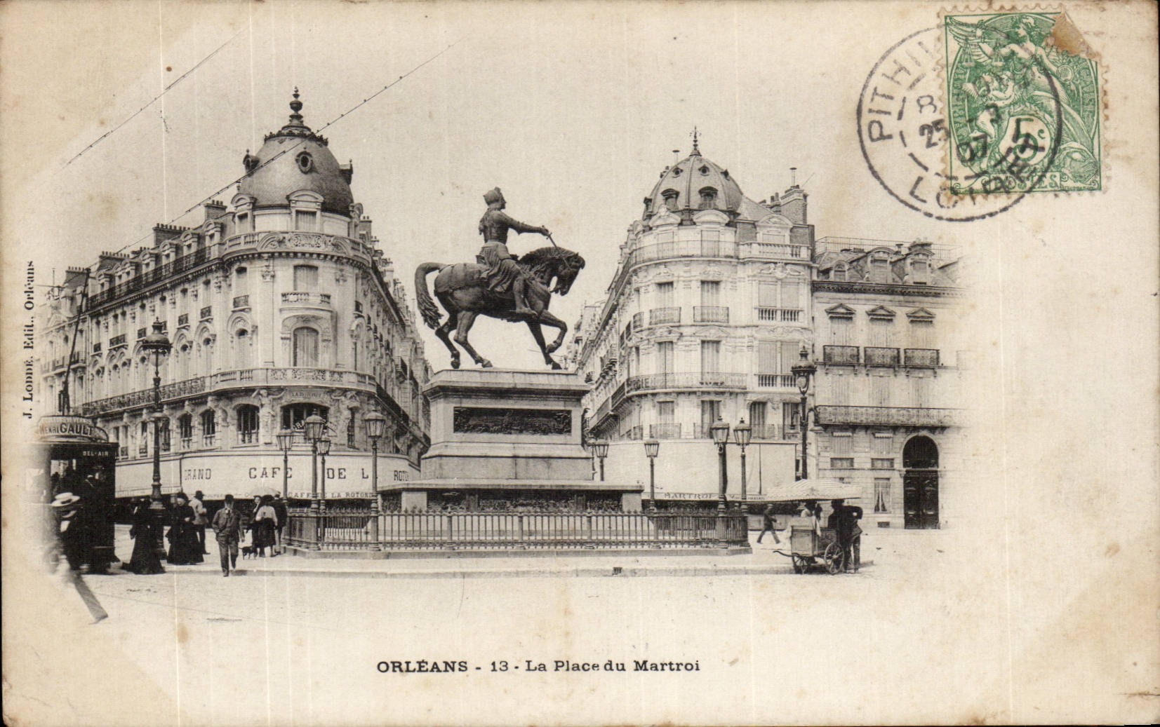 CPA Orleans Places martroi Jeanne of arc