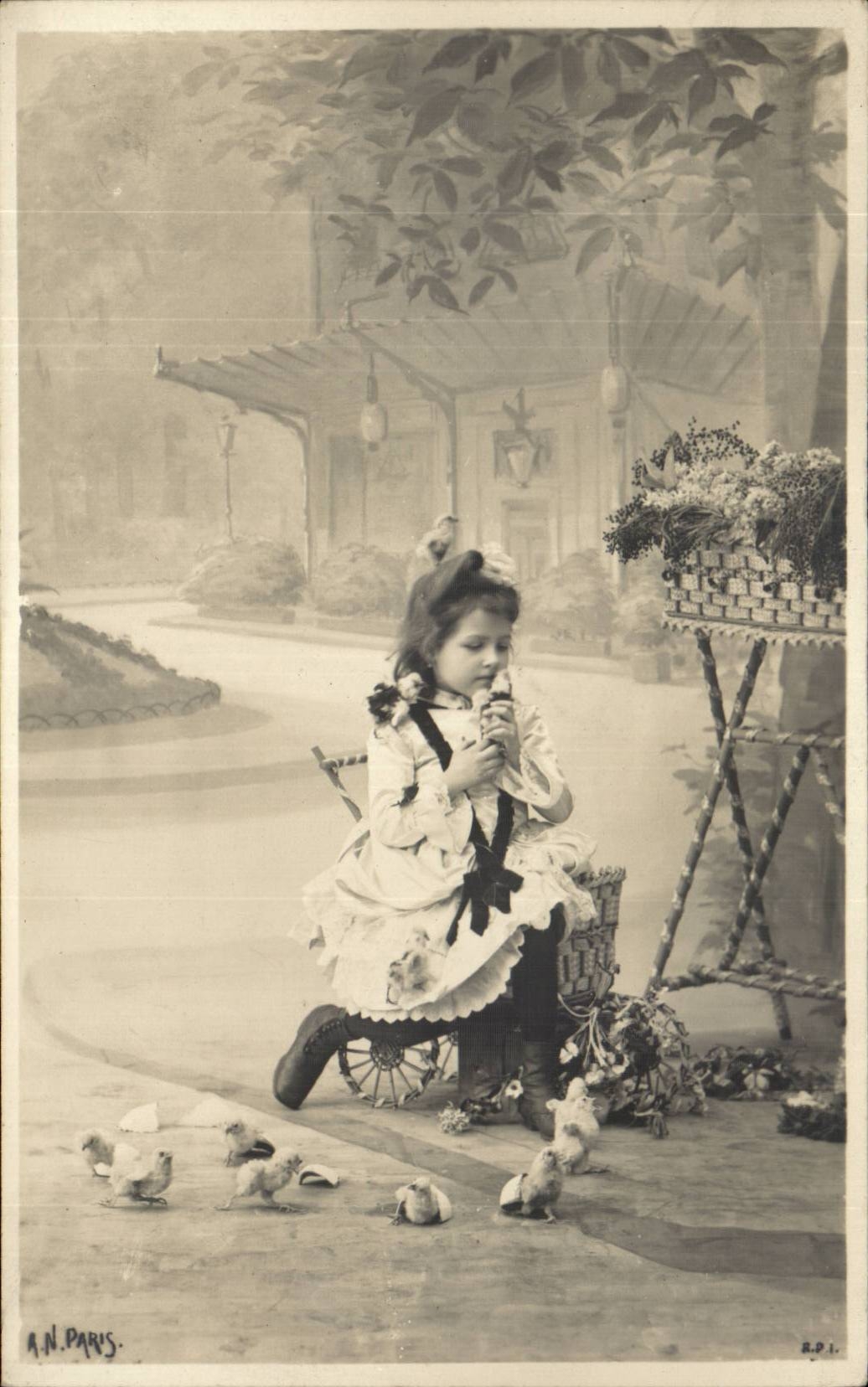 CPA Phantasie-Kind-Kuken