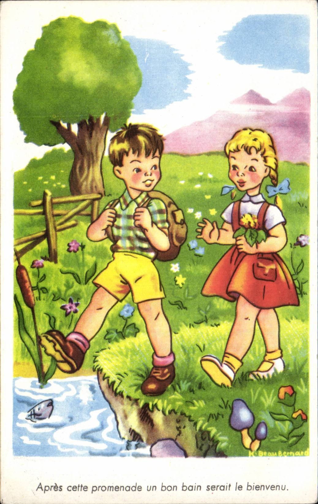 CPA Phantasie-Kinder