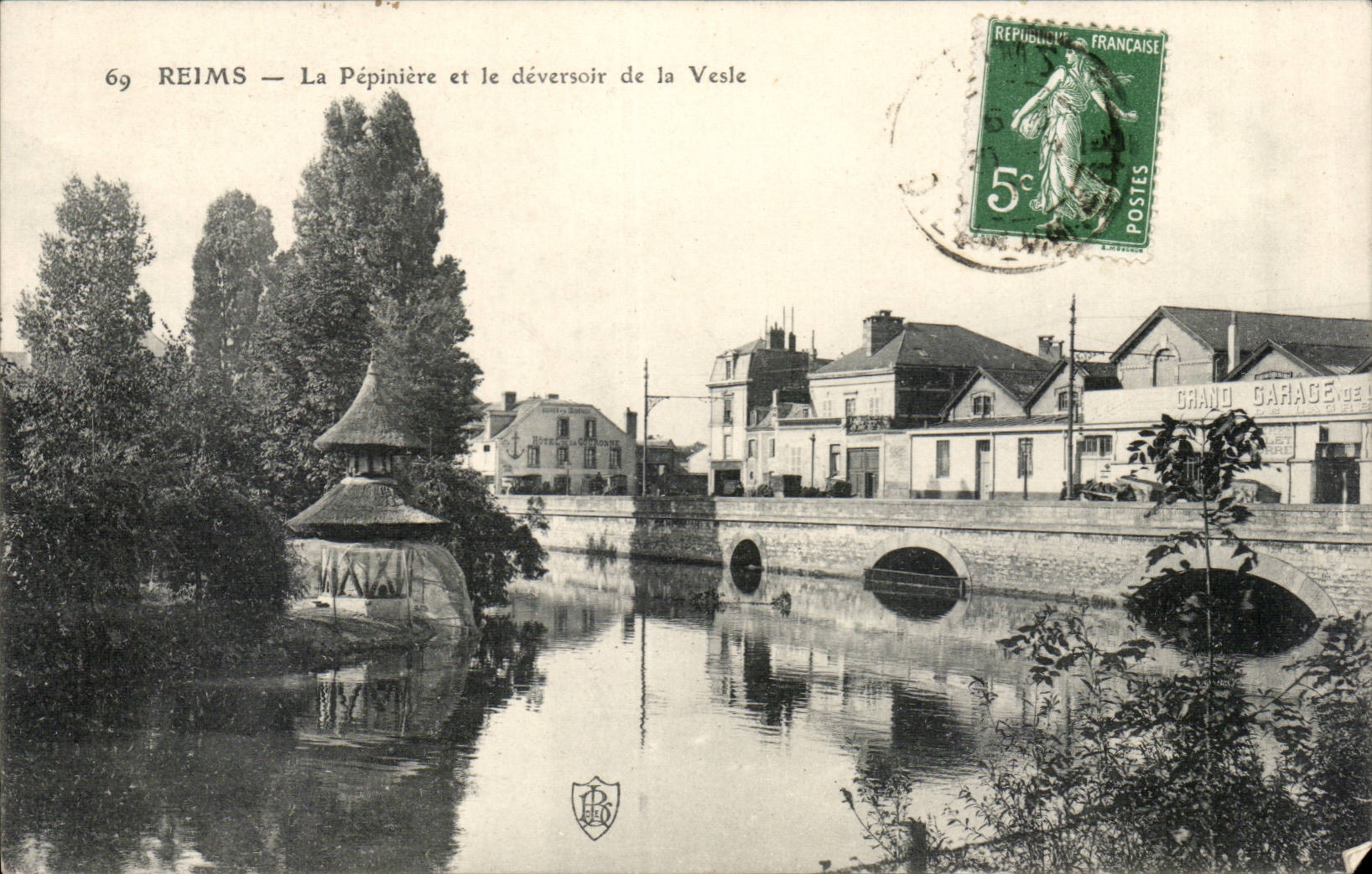 Reims CPA der Seedbed und die Mundung von VEsle