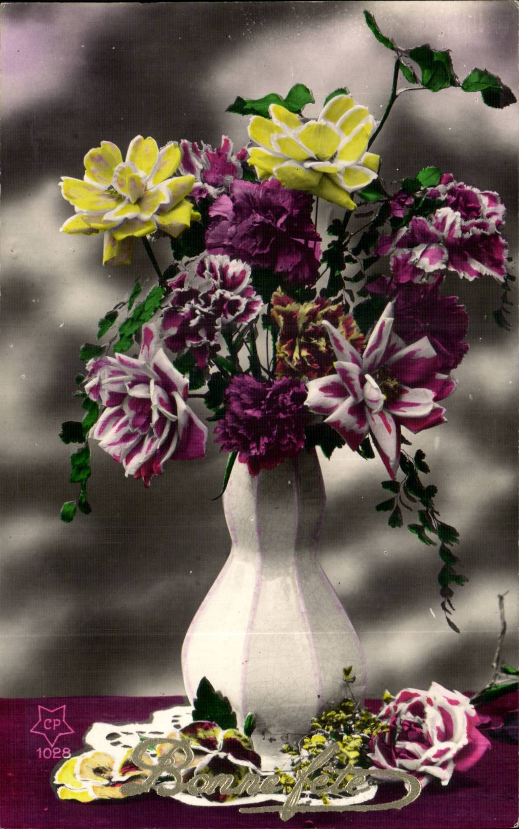 CPA Phantasie-Blumen