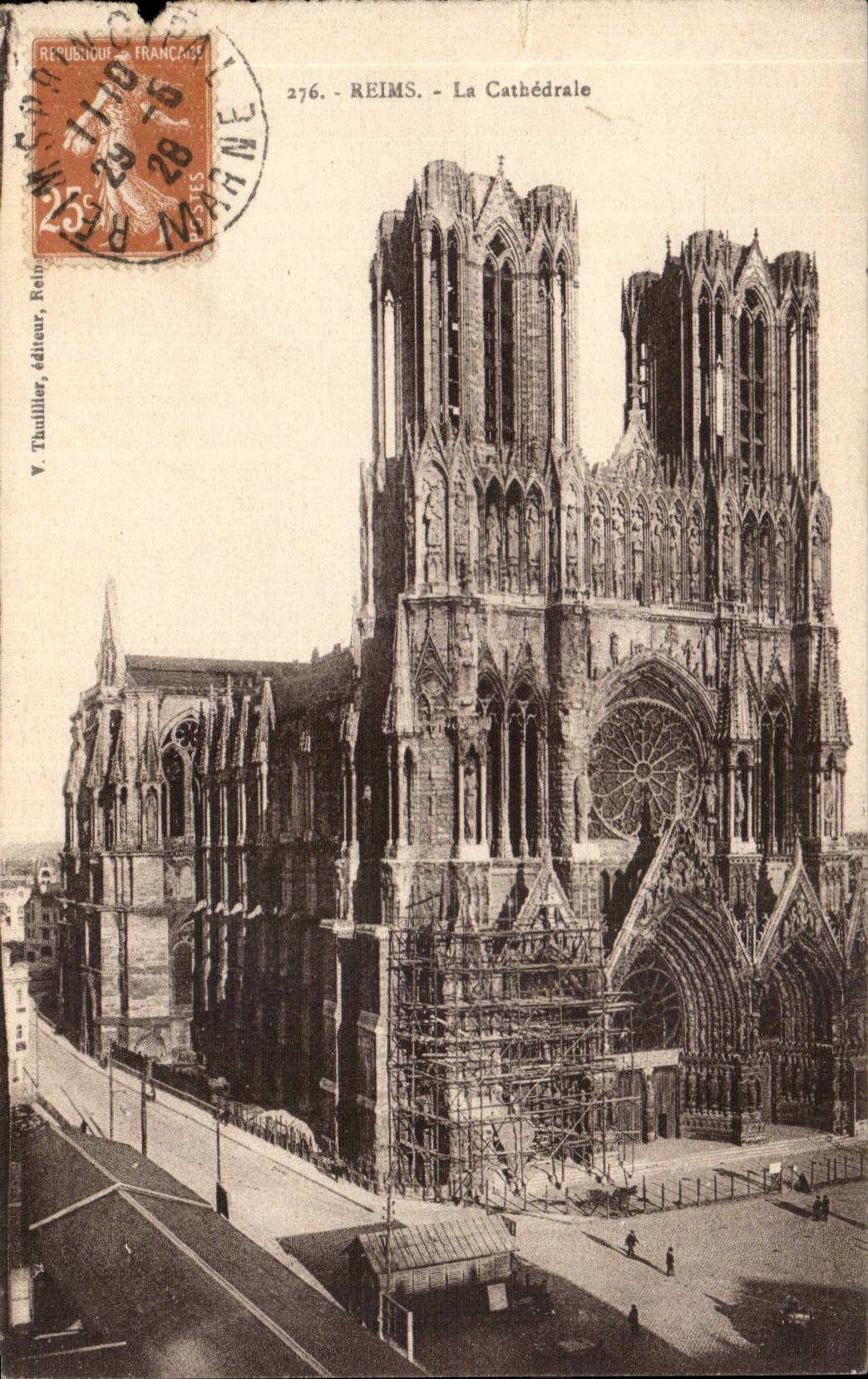 CPA Reims the cathedral