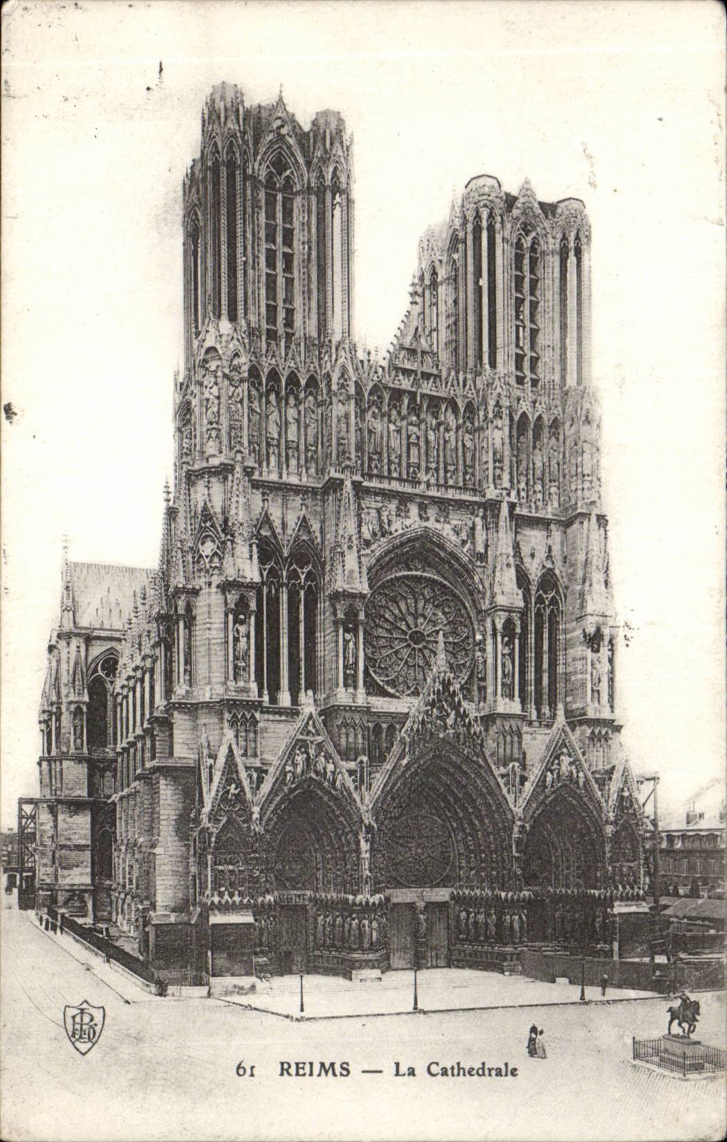 CPA Reims the cathedral