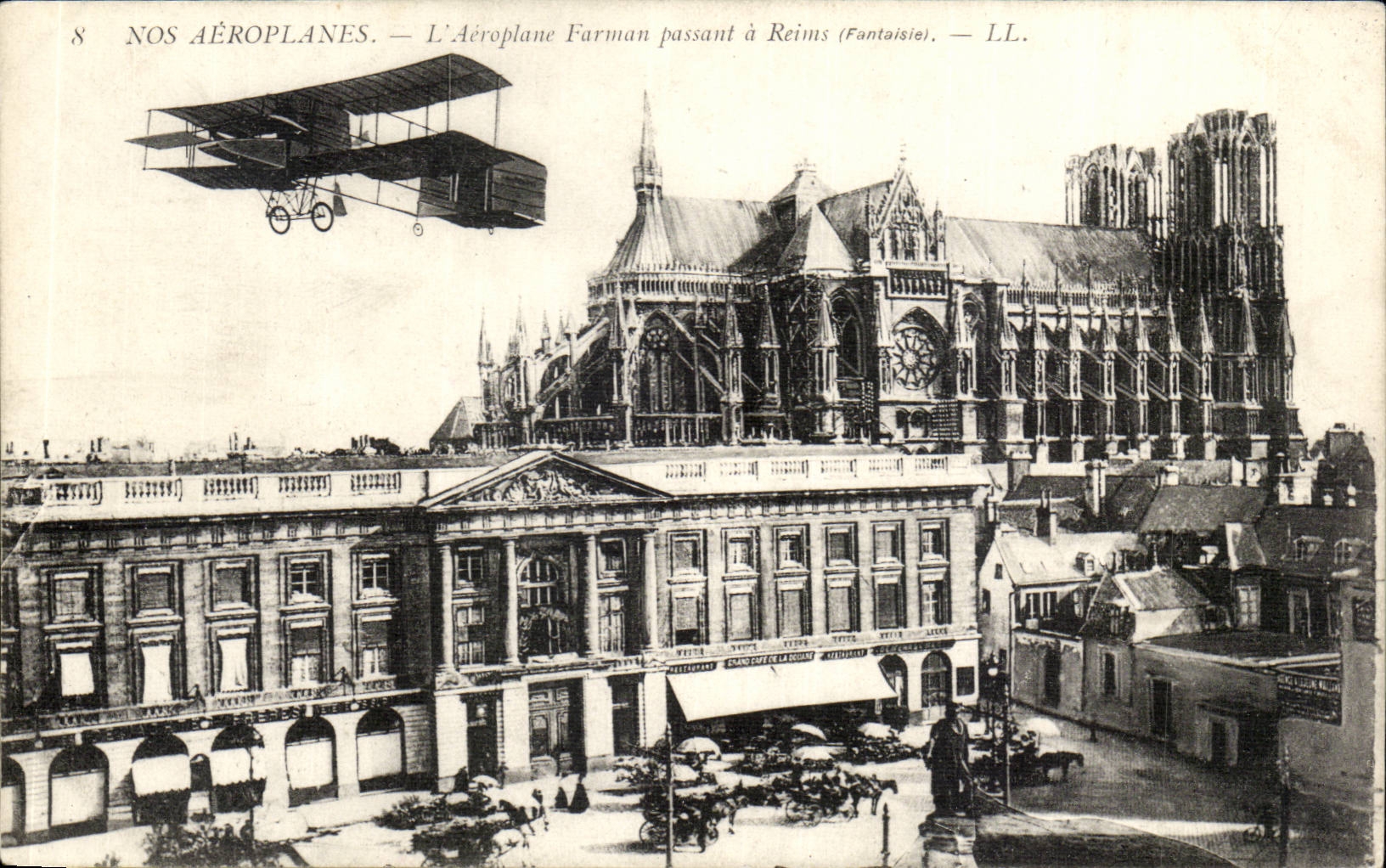 Reims CPA busy the Farman airplane has Reims