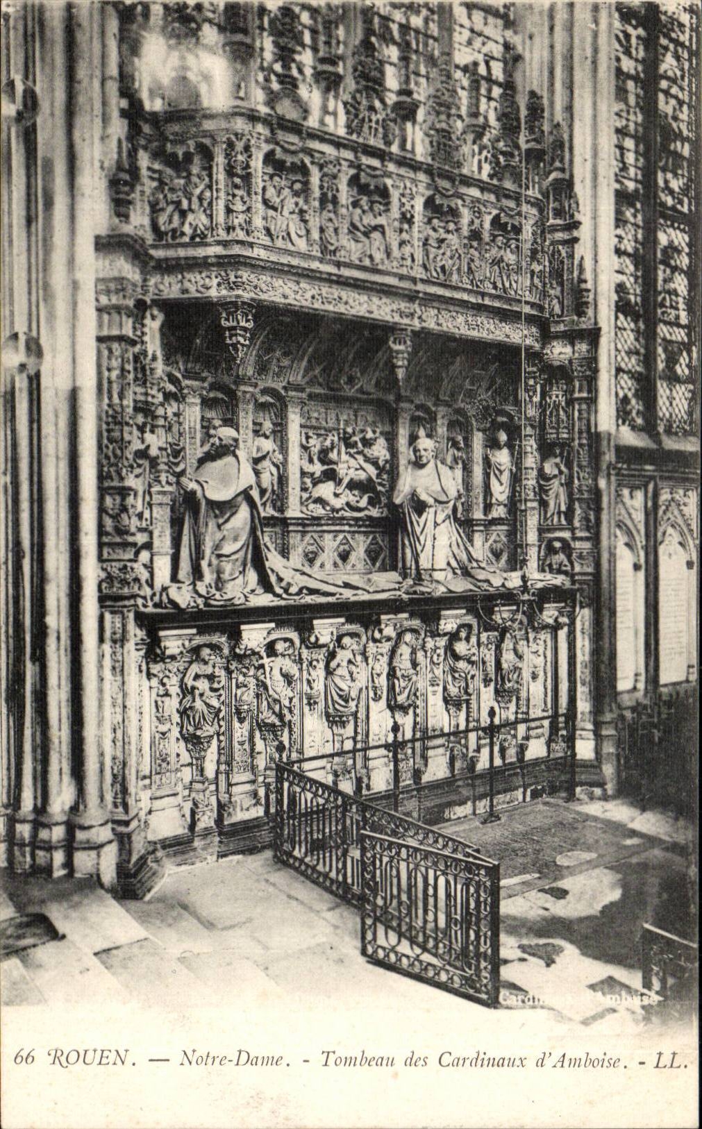 Rouen CPA Notre Dame Tomb of the cardinal of Amboise