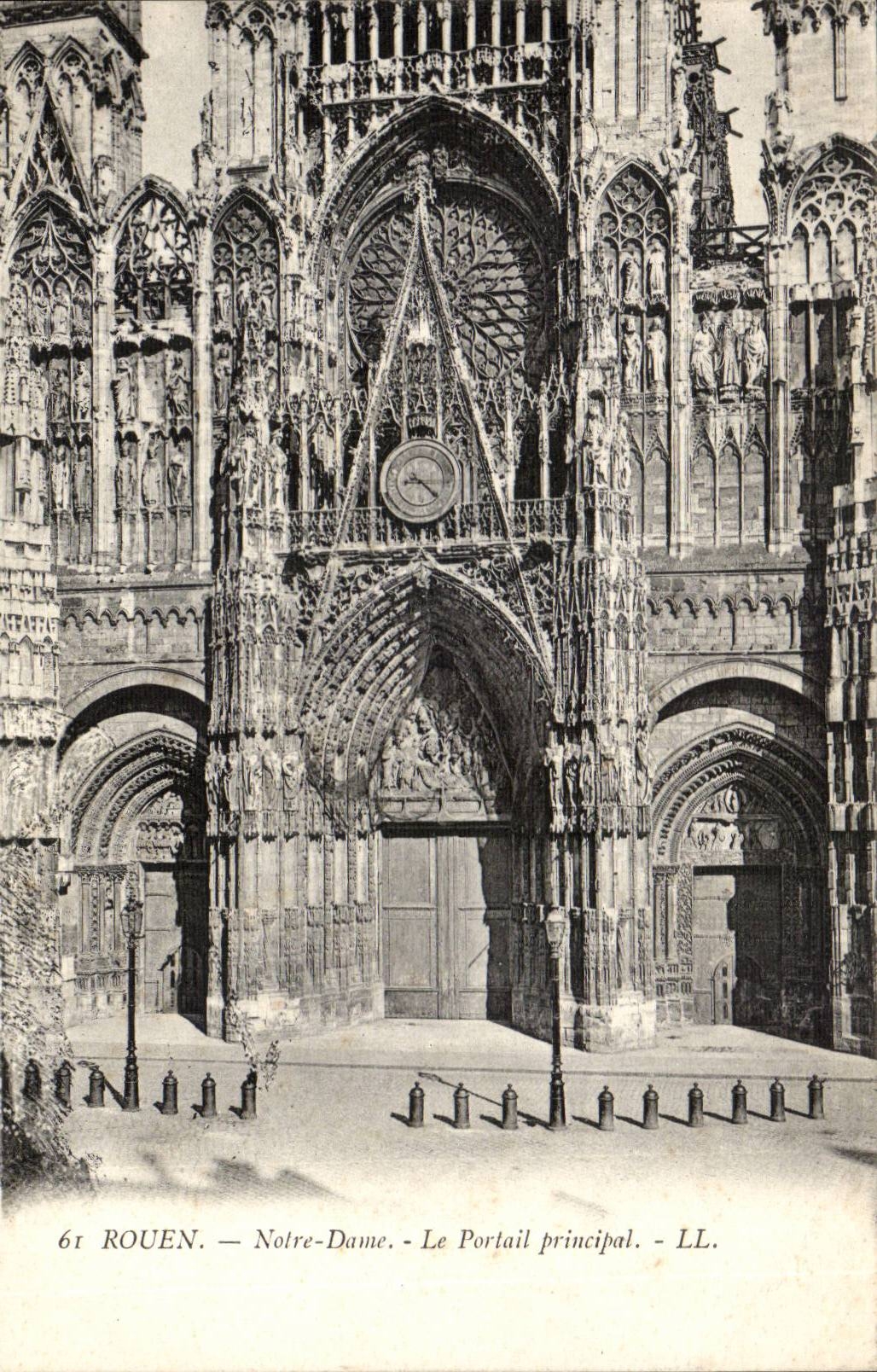 Rouen CPA Notre Dame the principal gate