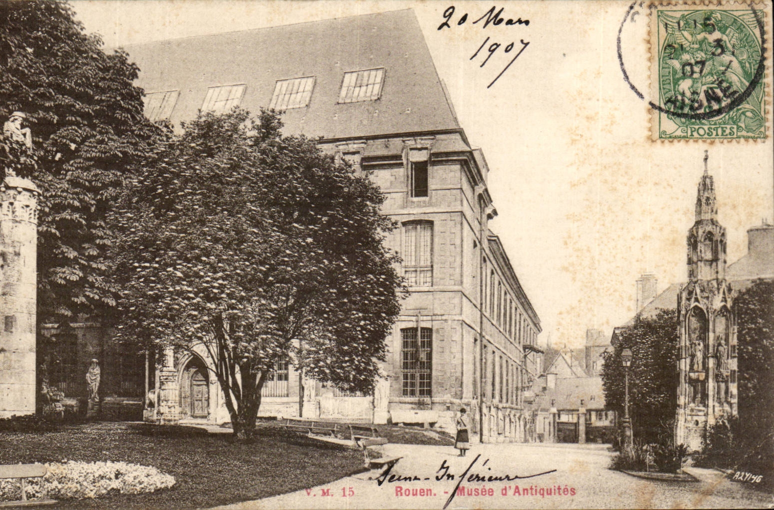 Rouen CPA Museum of antiquities