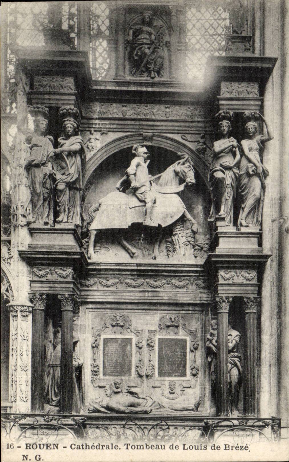 Rouen CPA Cathedral Tomb of Louis de Breze