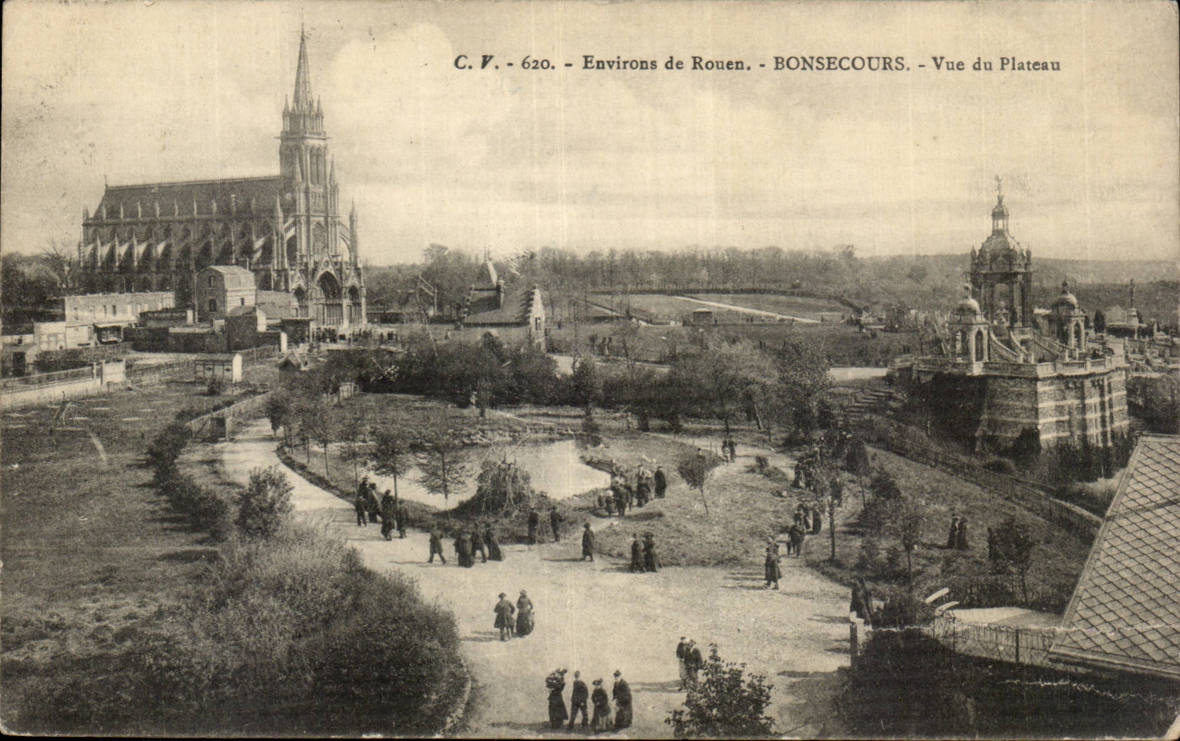 Rouen CPA Bonsecours Seen of the plate