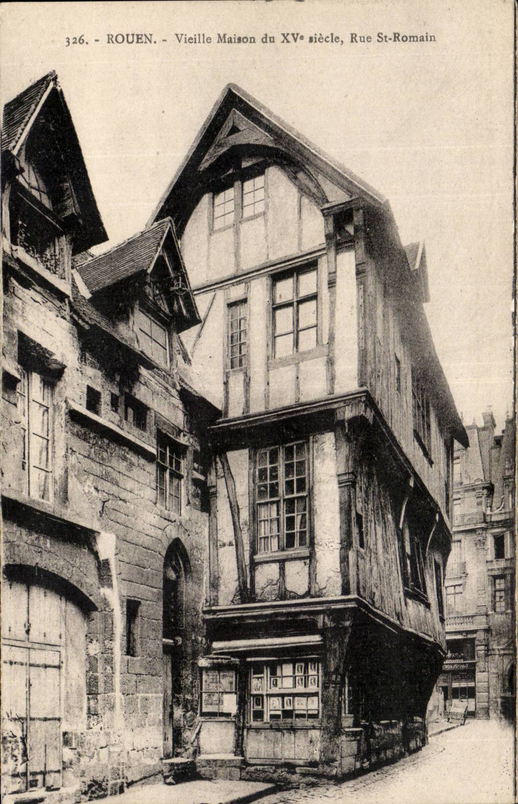 Rouen CPA Old house of the 15th Street St Romain