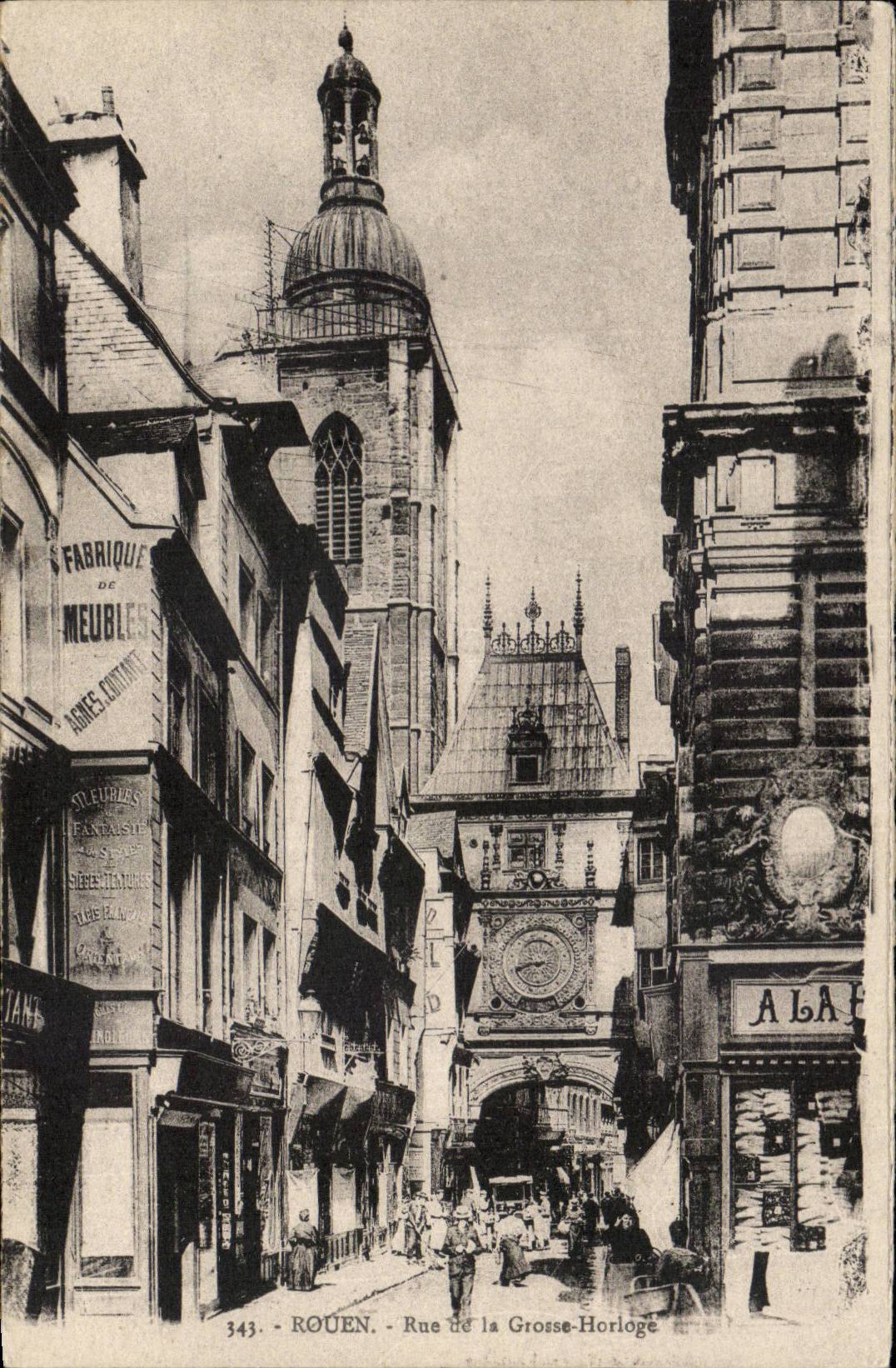 Rouen CPA Street of the large clock