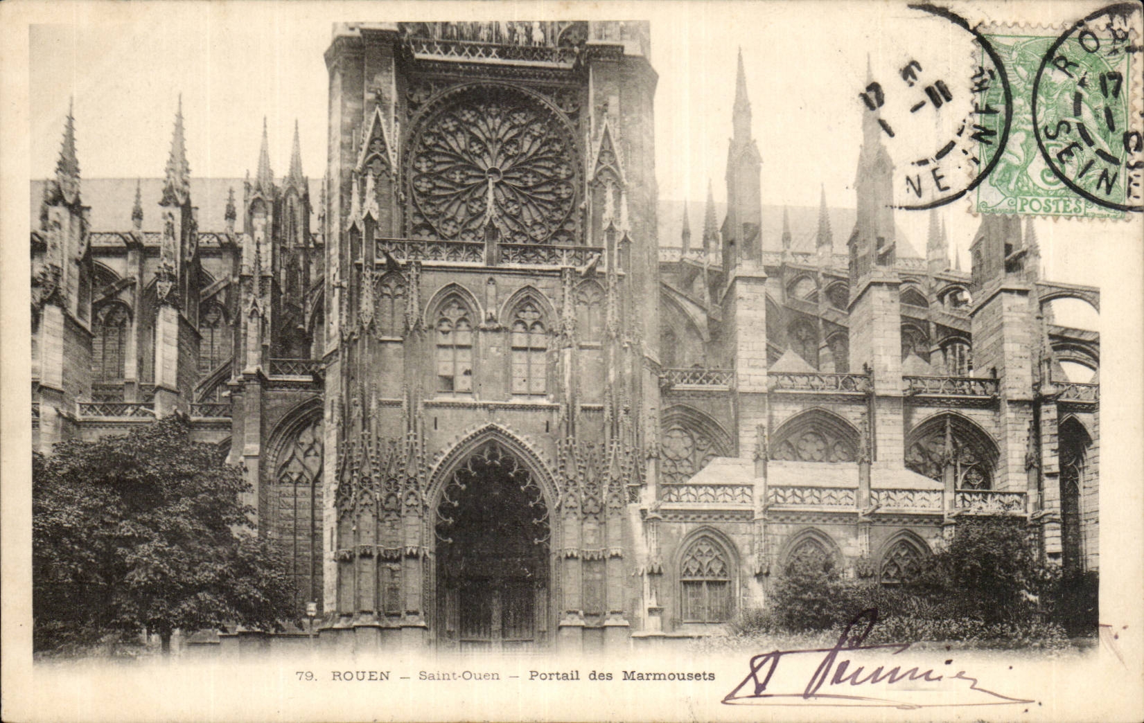 Rouen CPA Saint ouen Gate of Marmousets