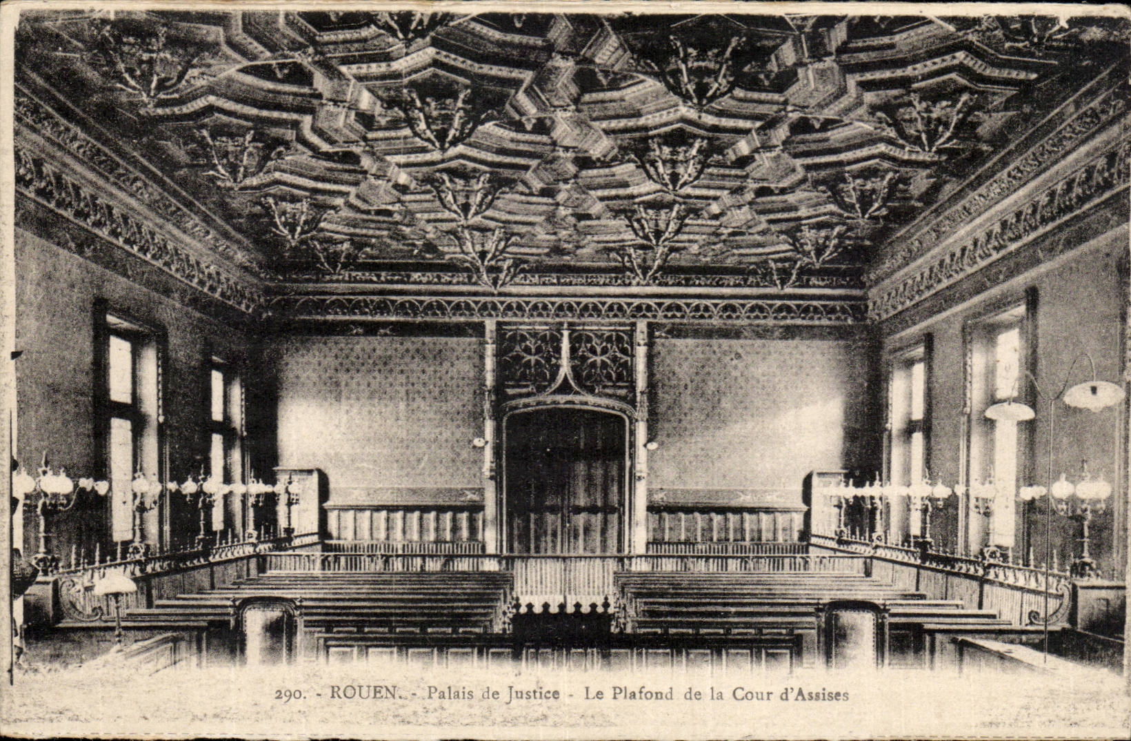 Rouen CPA Law courts the ceiling of the Court of Assizes